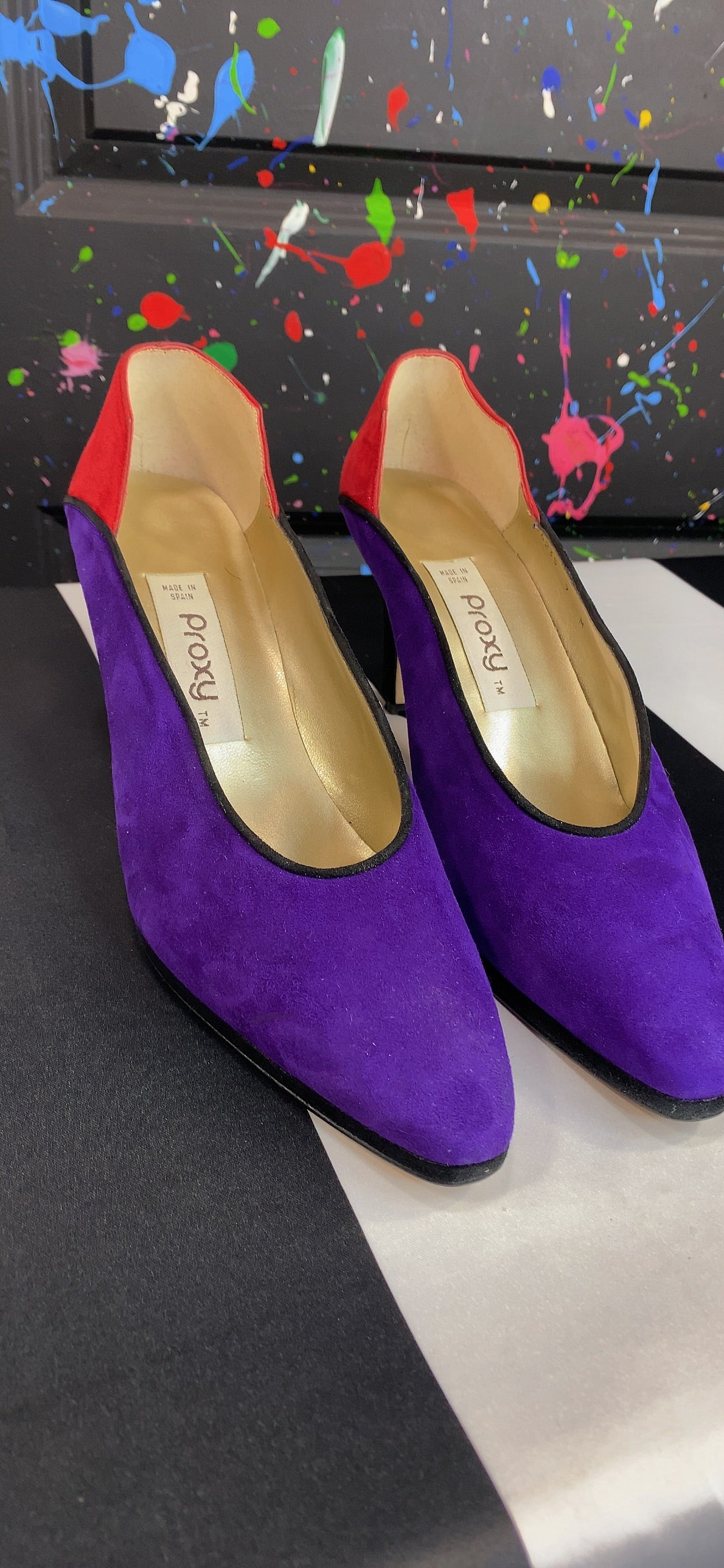 Vintage Proxy Colorblock Heels (9)