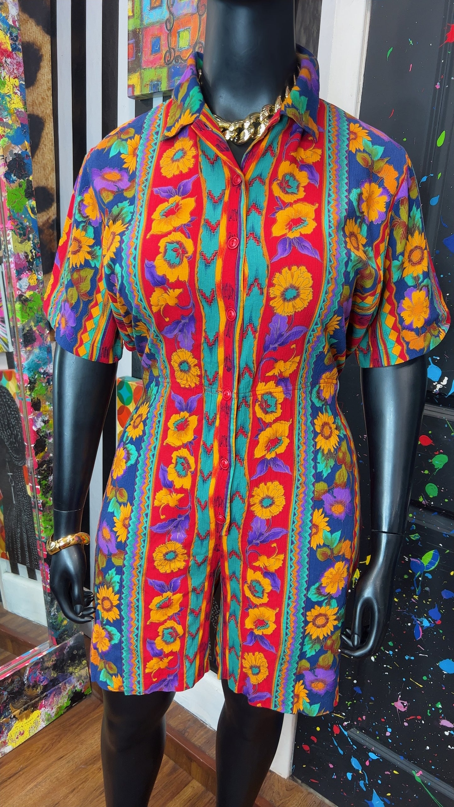 Vintage Floral Rayon Romper (18)