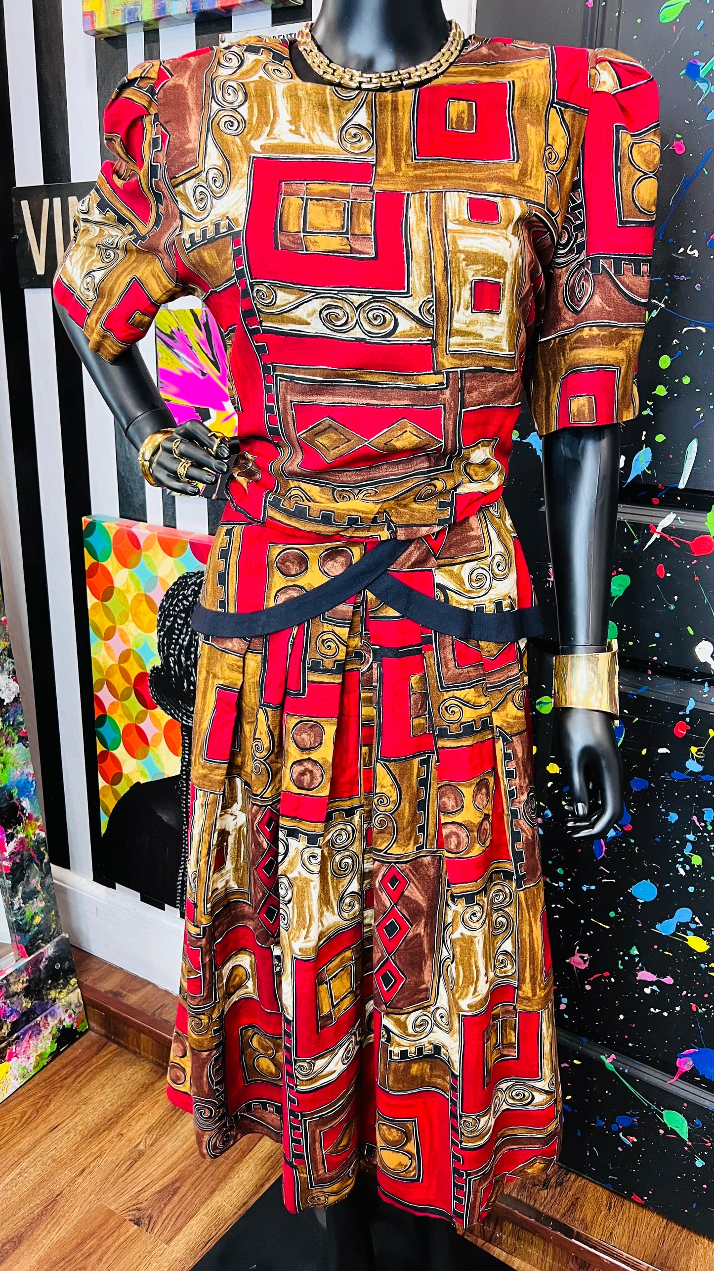 Vintage Rayon ‘Lisa’ Dress (14)