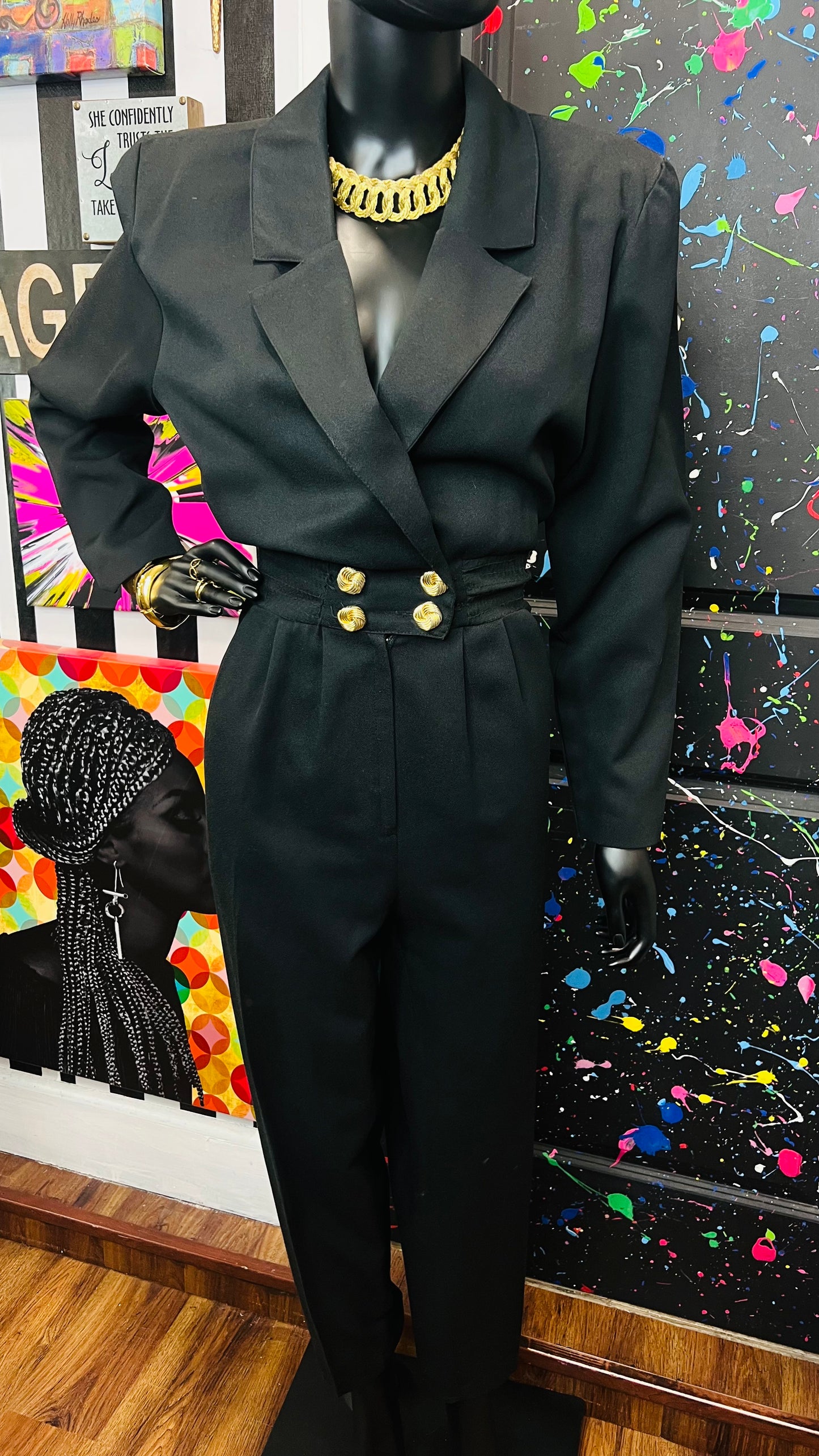 Vintage Black Jumpsuit (12)