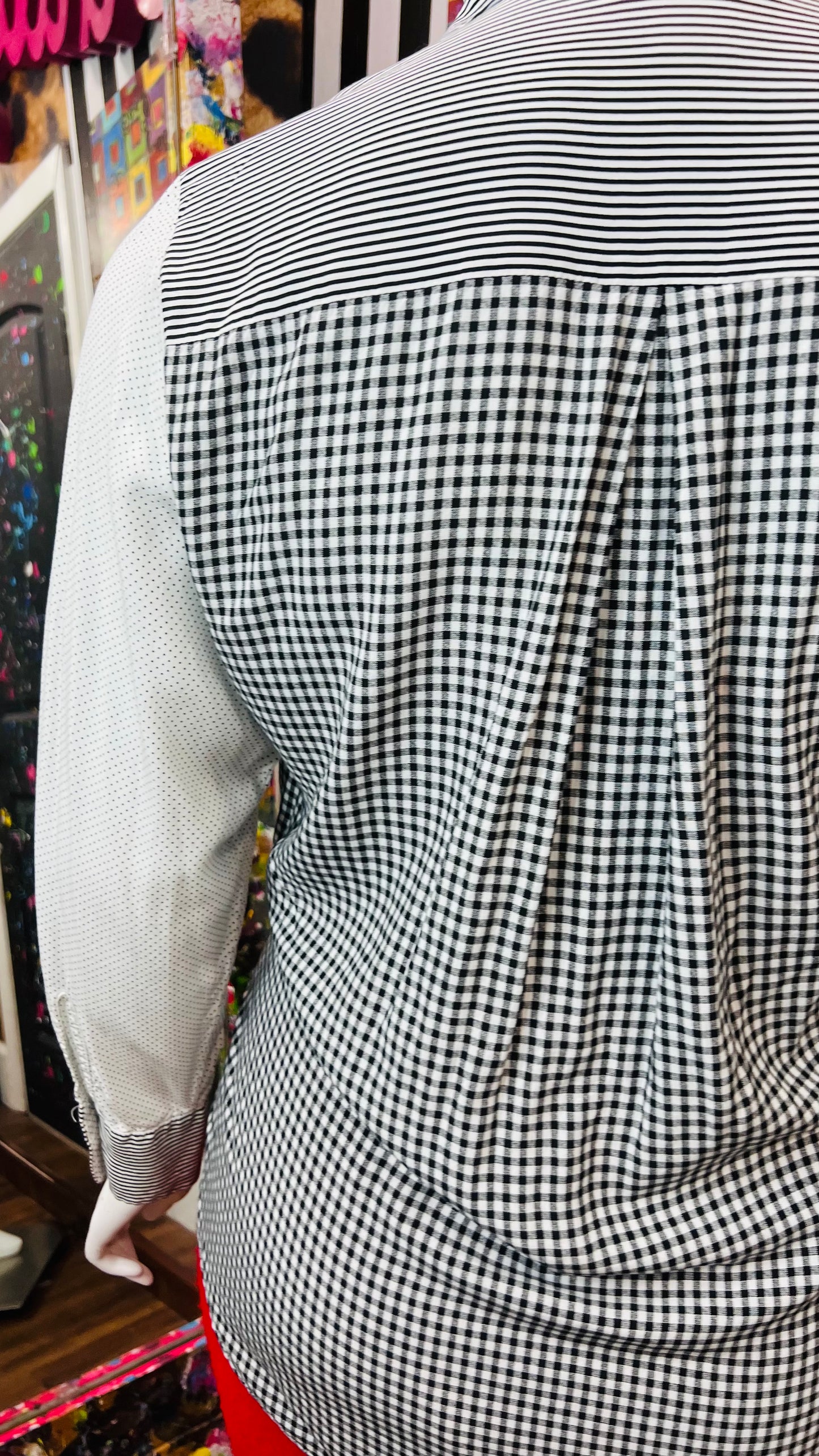 Lane Bryant Mix Black & White Print Blouse (18/20)