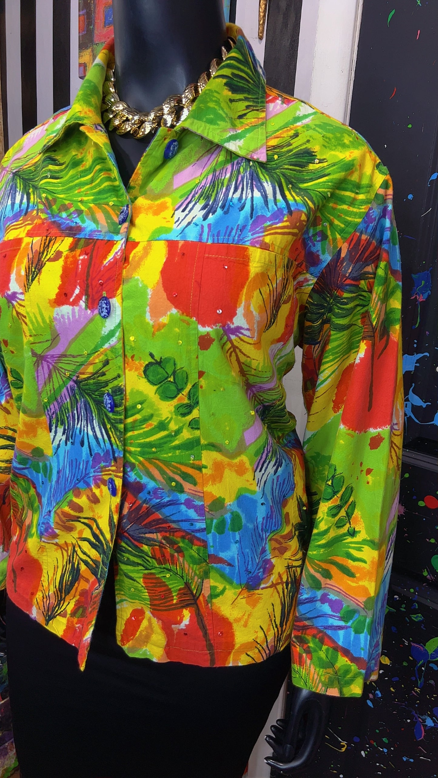 Vintage Floral Sequin Jacket (24)