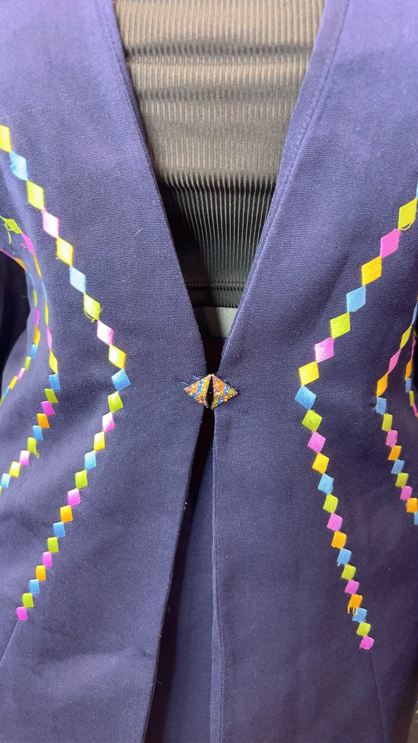 Vintage Rainbow Collar Skirt Suit (20W)