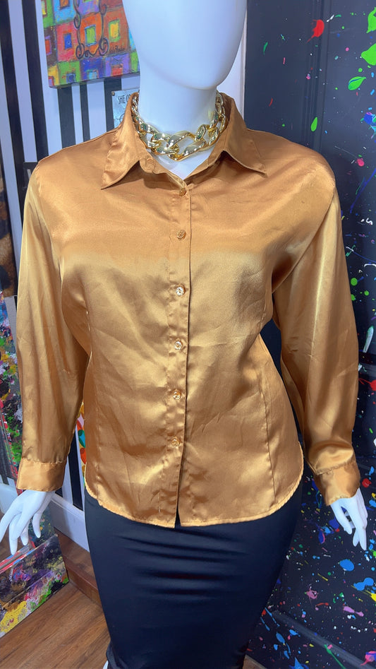 Vintage Gold Blouse (26W)