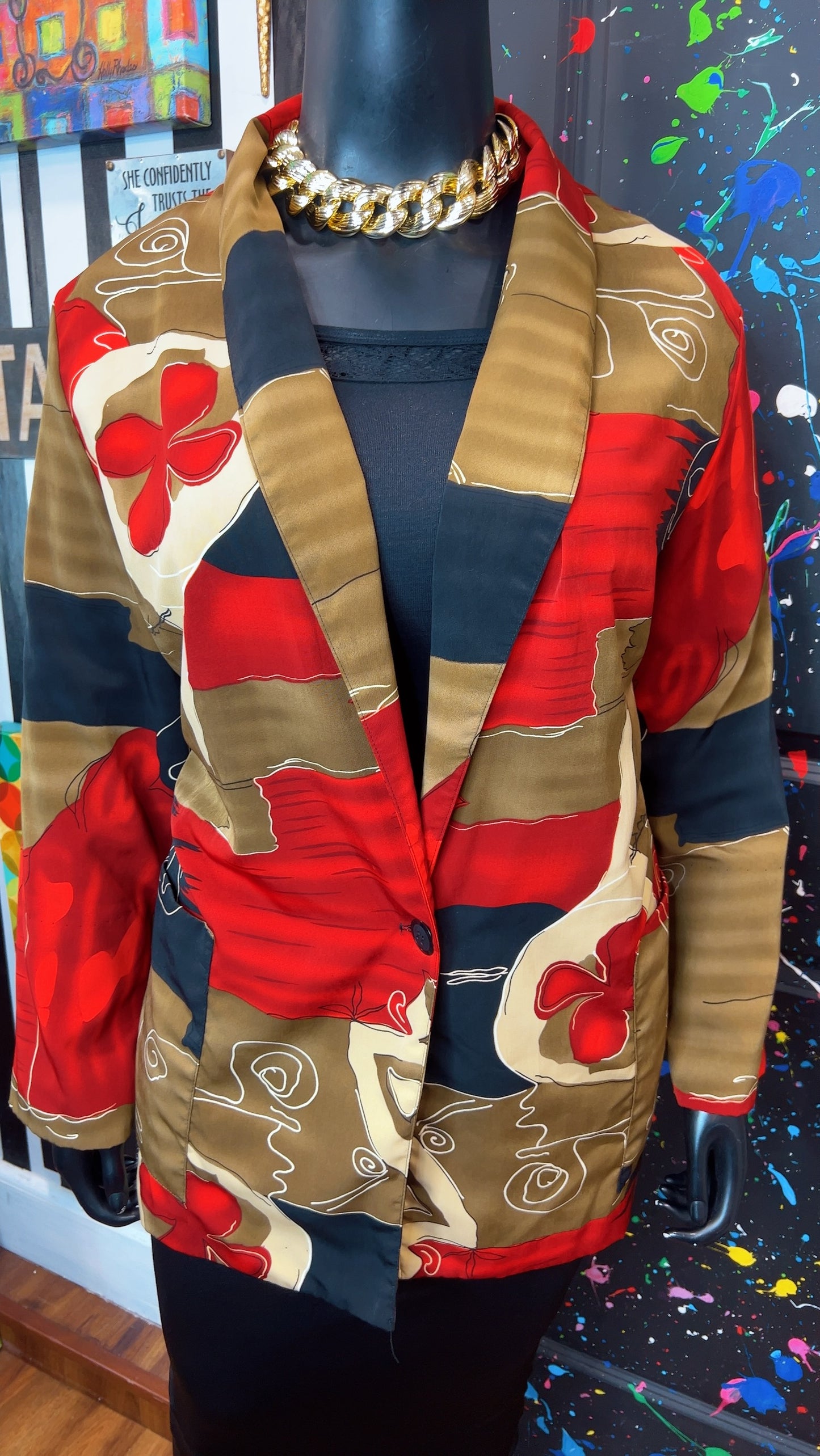 Vintage 90’s Abstract Blazer (24)