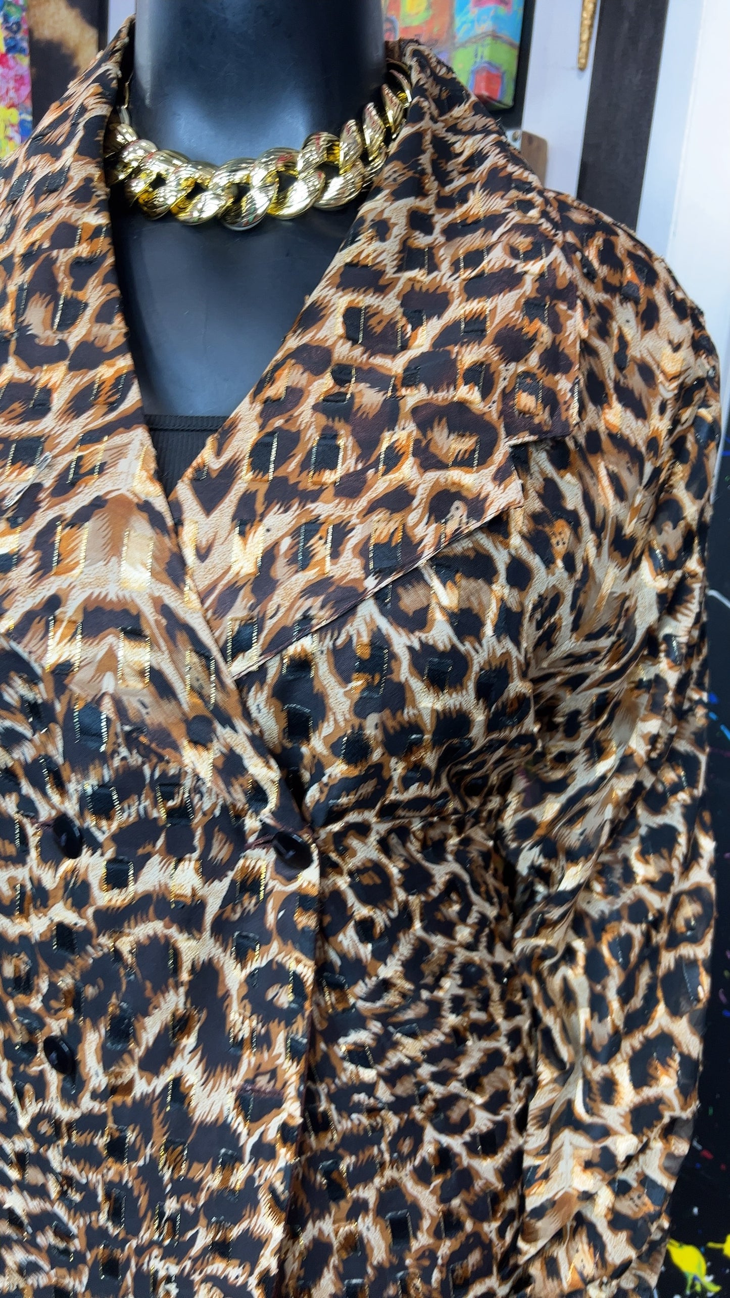 Vintage Animal Print Skirt Set (24)