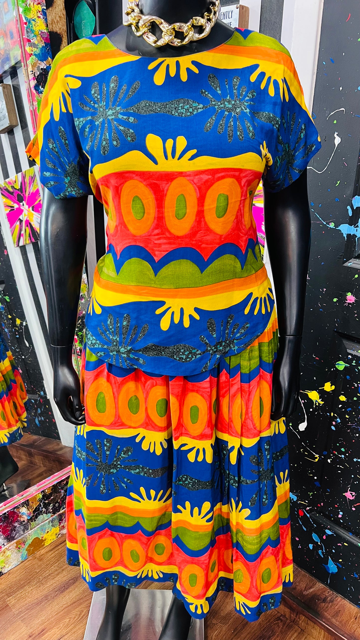 Vintage Platinum By Dorthy Skirt Set (14) *KC