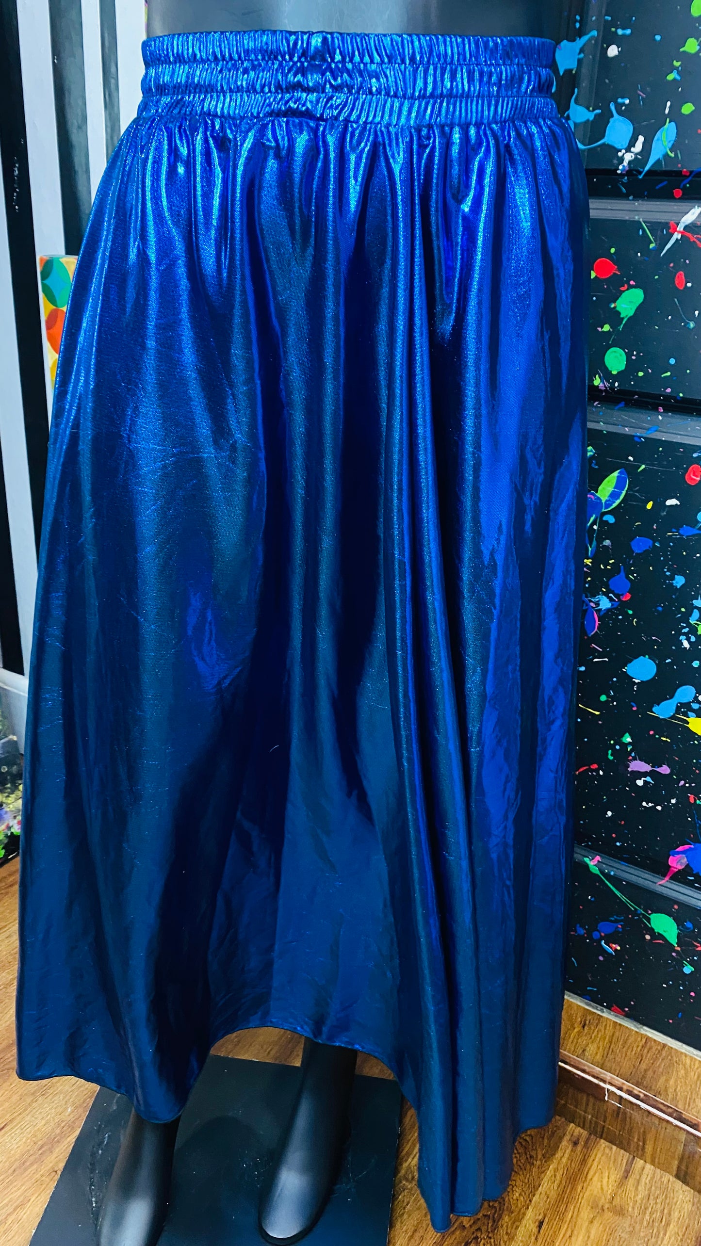 Vintage Blue Shimmer Skirt (20)