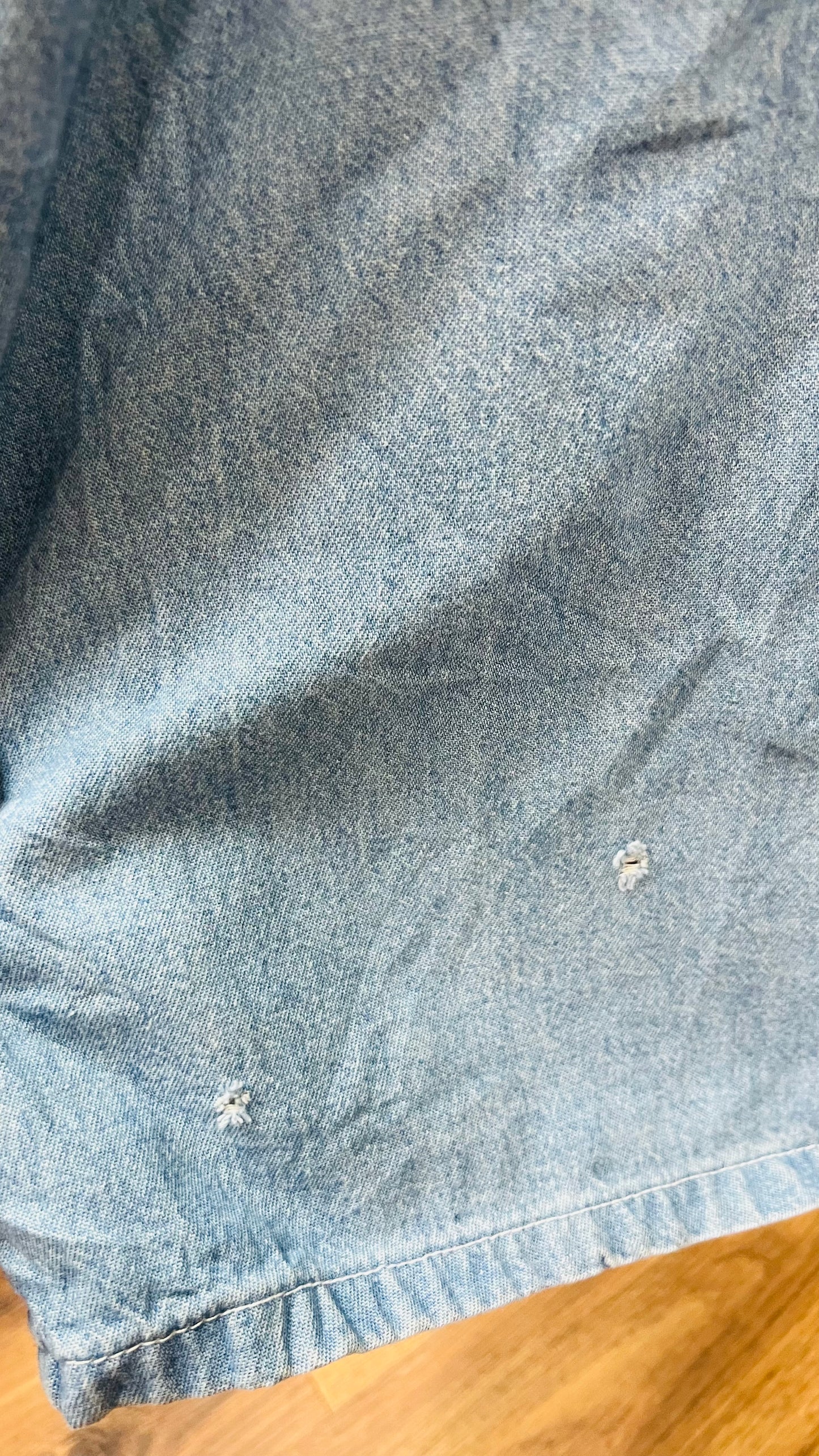 Plus Size Vintage Denim Dress w/ Attached Vest & Studds (16)