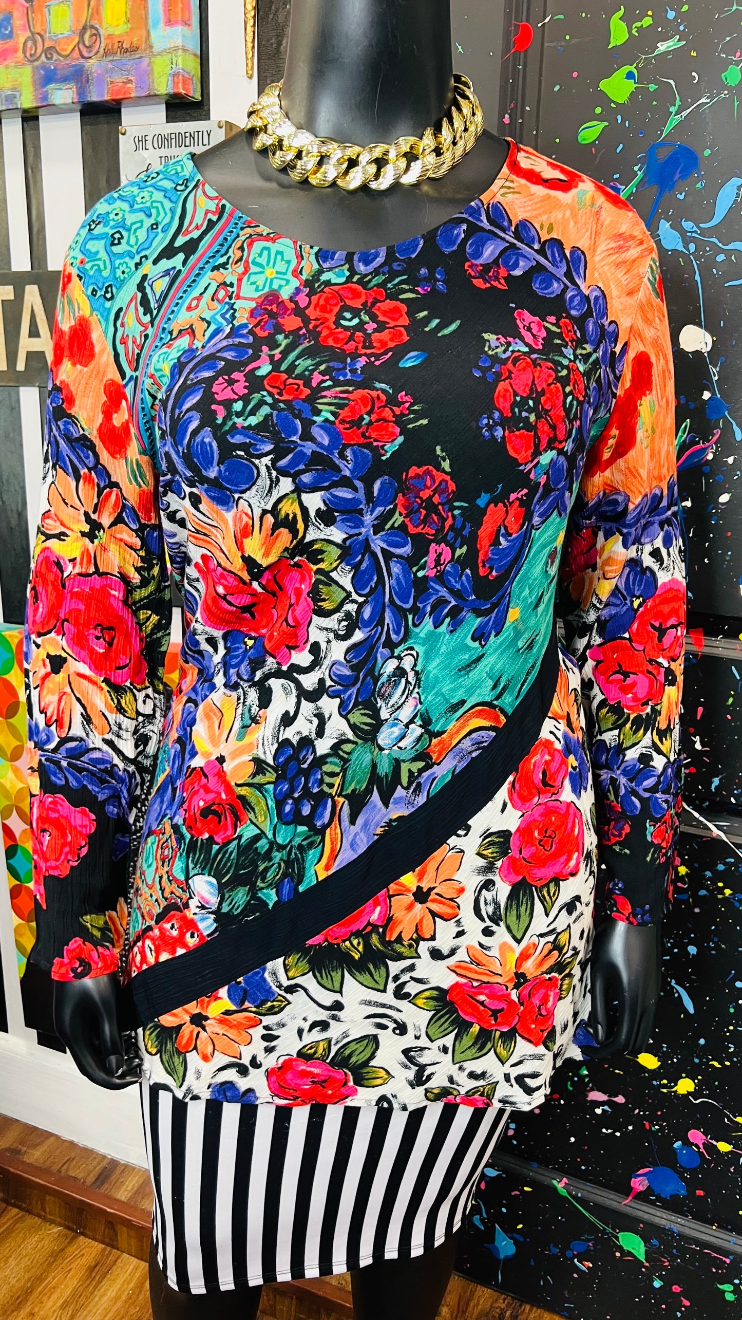 Vintage Carole Little Rayon Blouse (16)