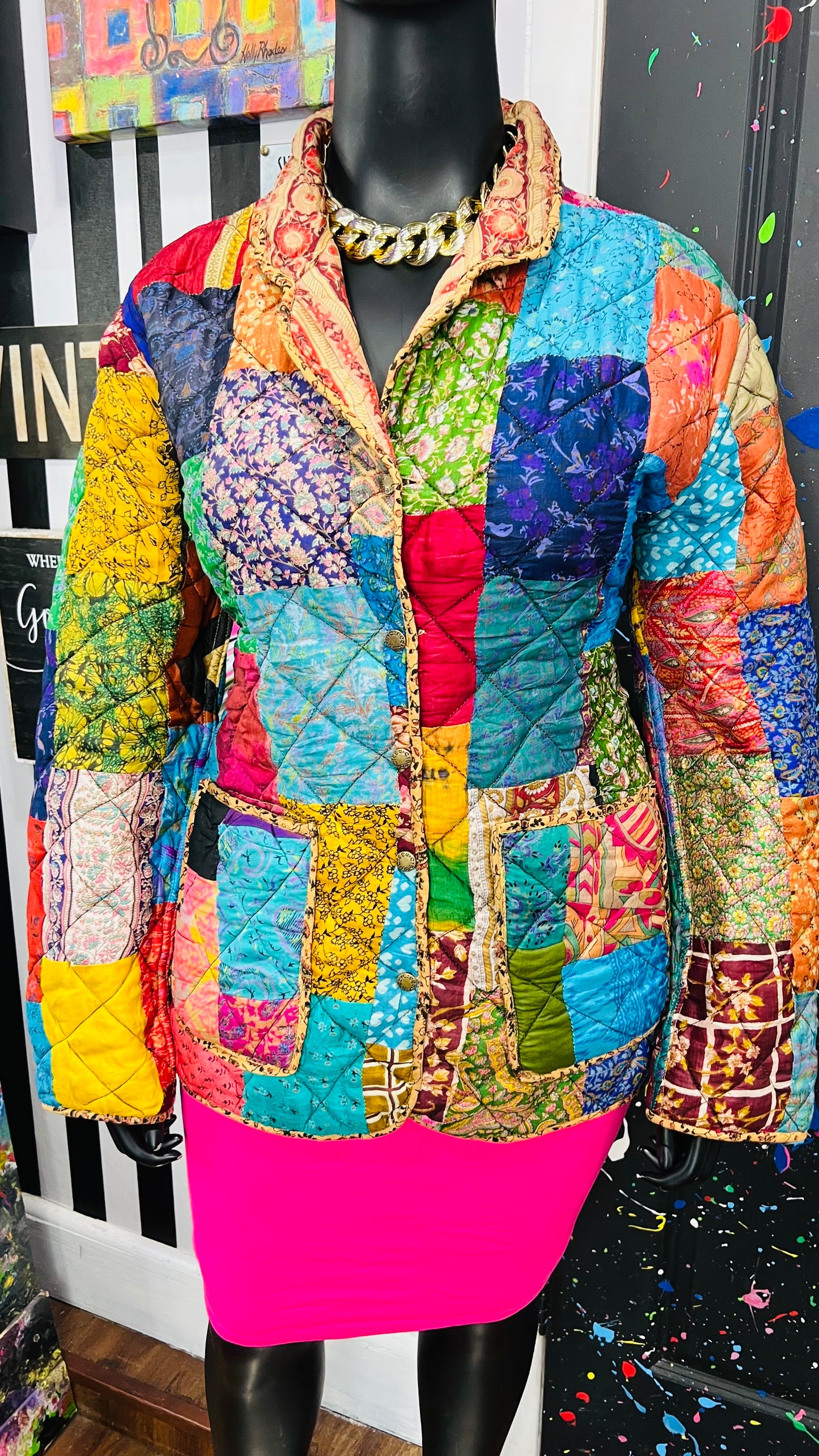 Vintage Patchwork Reversible Jacket (16)