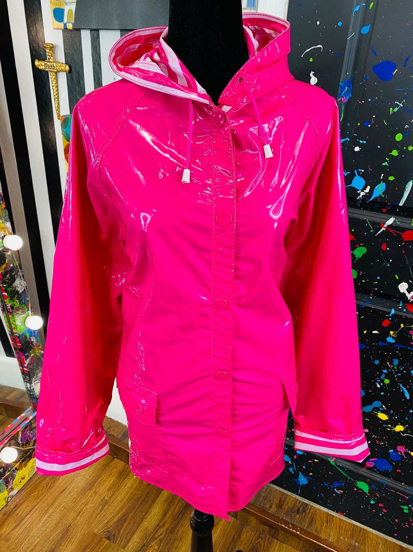 Vintage Reversible Rain Coat