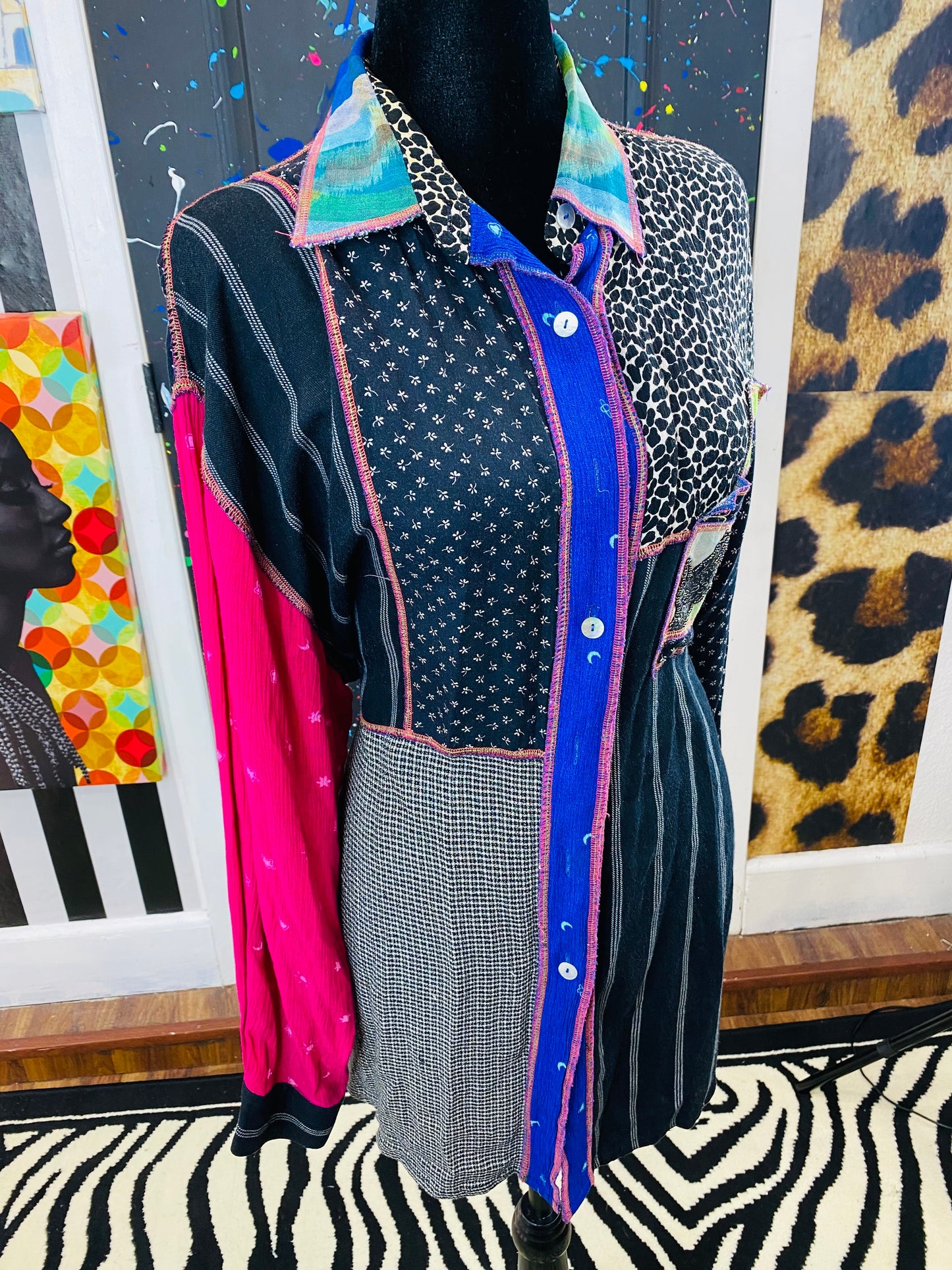 Vintage Faith Long Sleeve Blouse