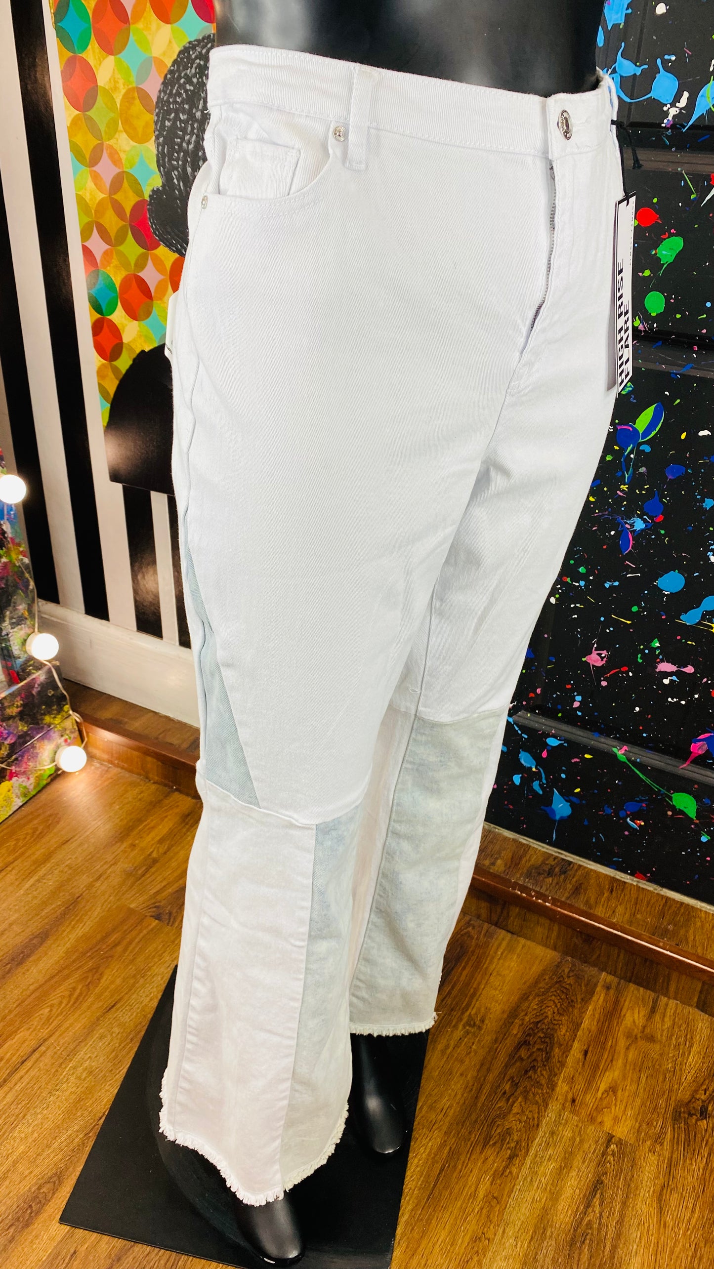 Almost Famous White designer leg Jeans