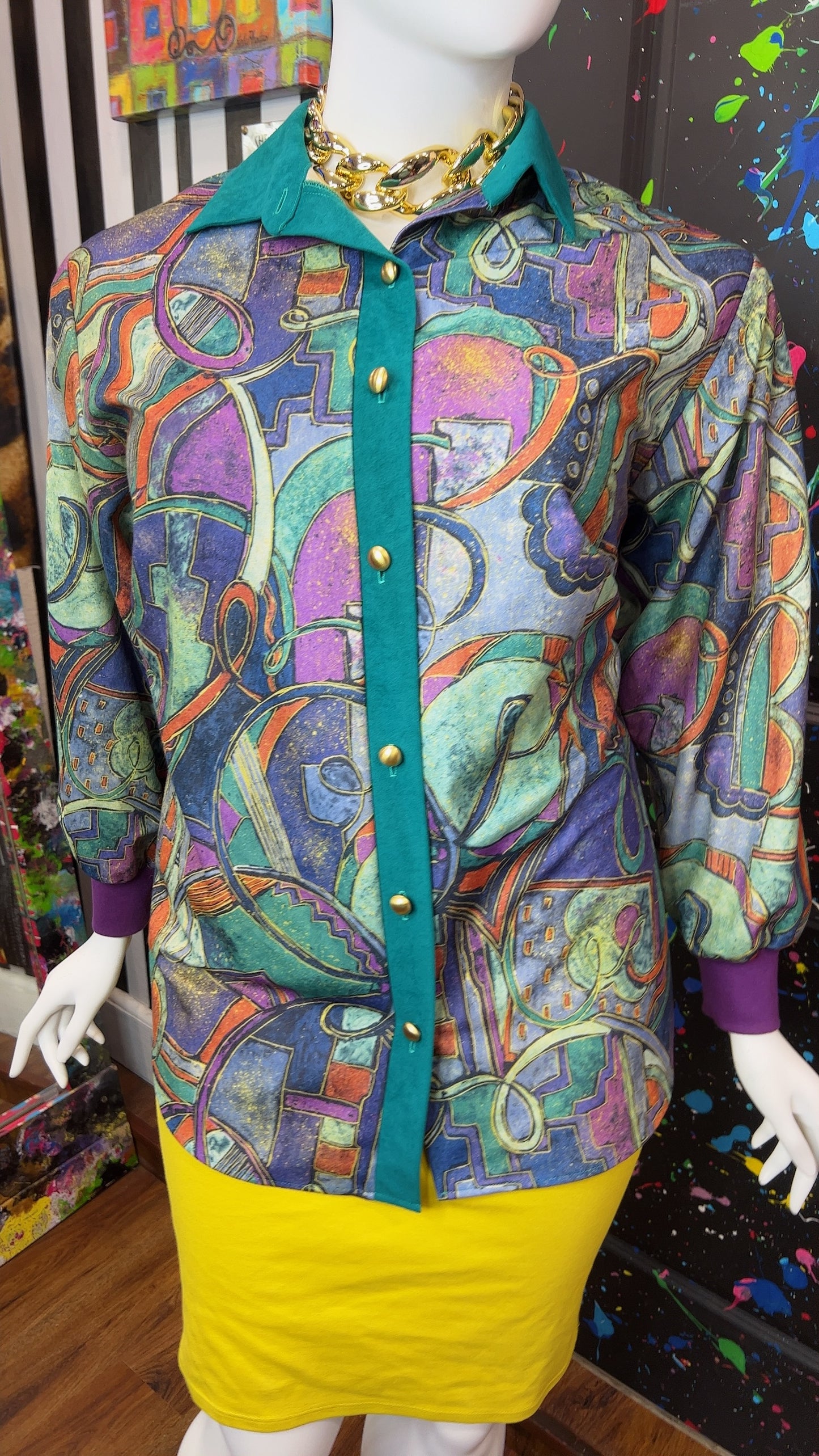 Vintage ‘Threads’ Blouse (20W)