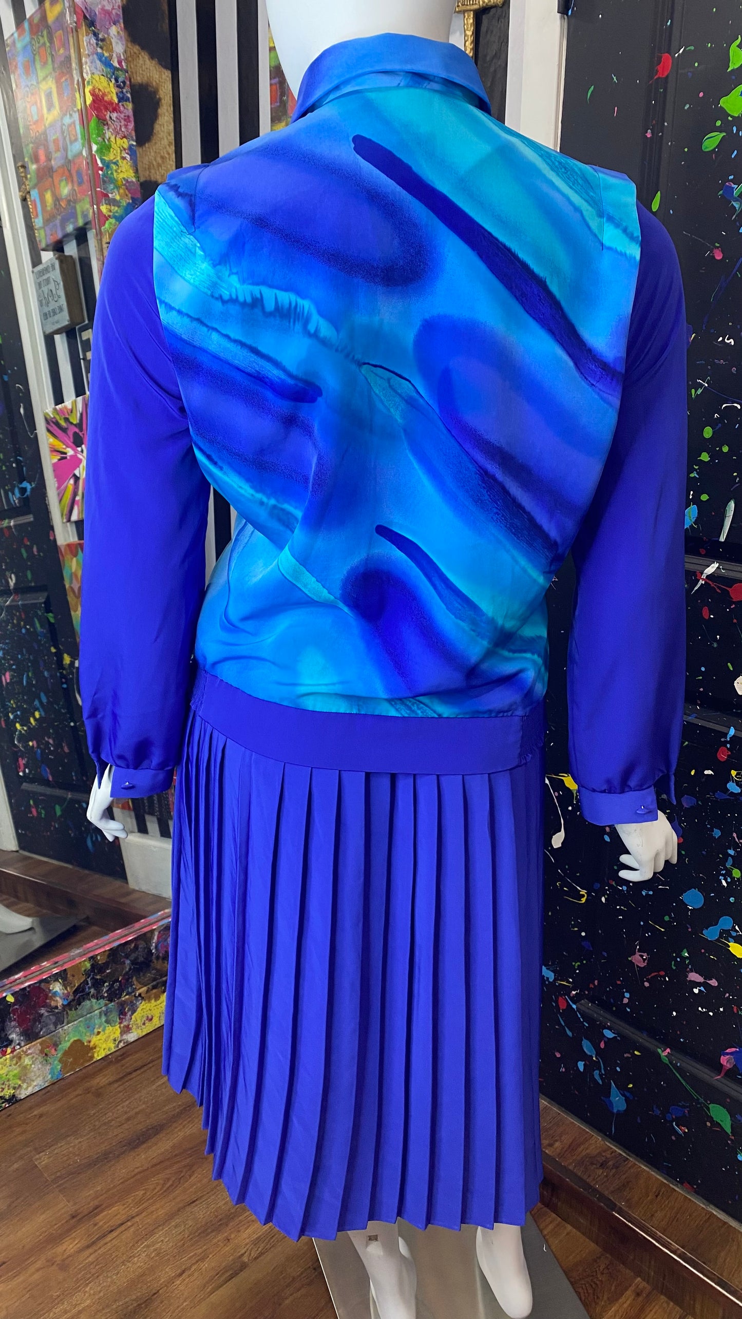 Vintage Pleated 90’s Skirt Set (16)