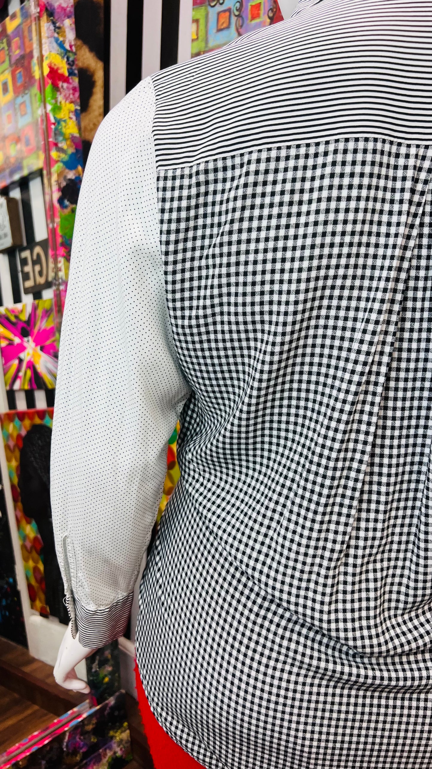 Lane Bryant Mix Black & White Print Blouse (18/20)