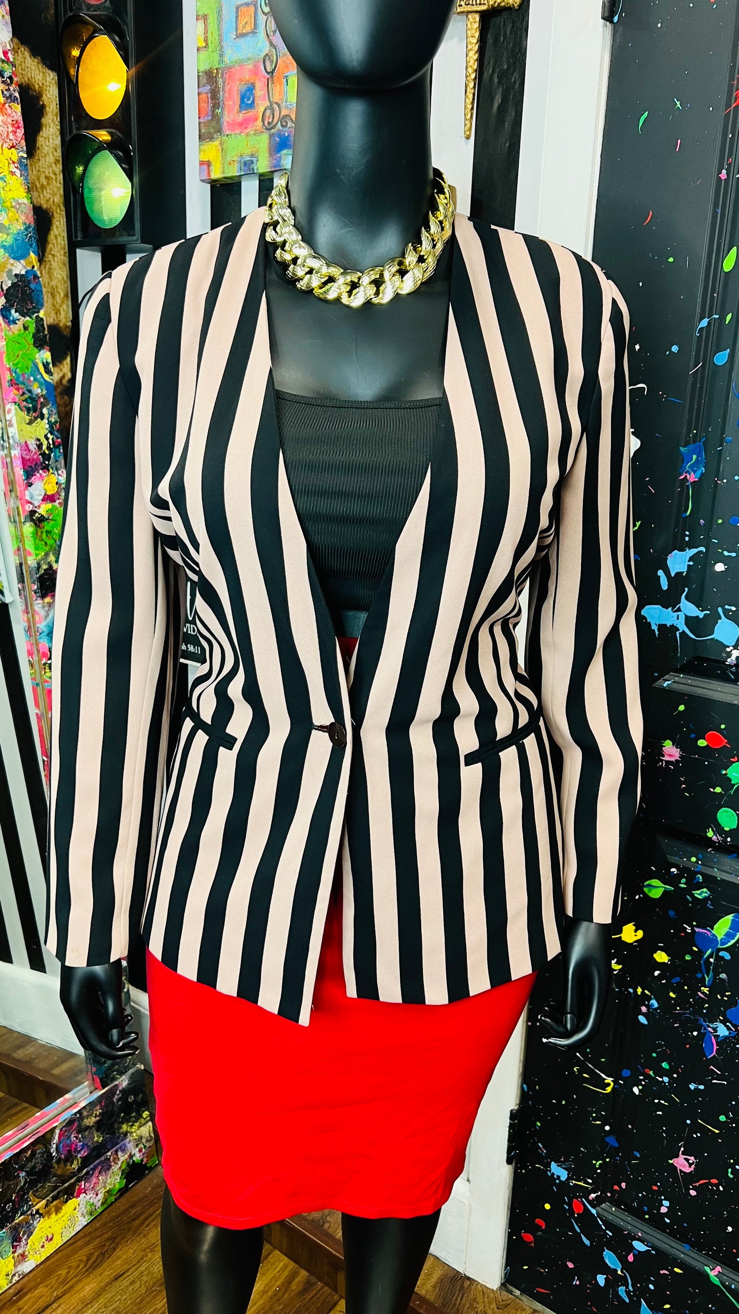 Vintage Striped Blazer (14)