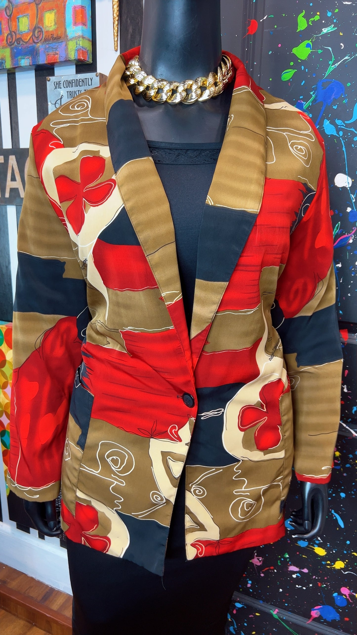 Vintage 90’s Abstract Blazer (24)