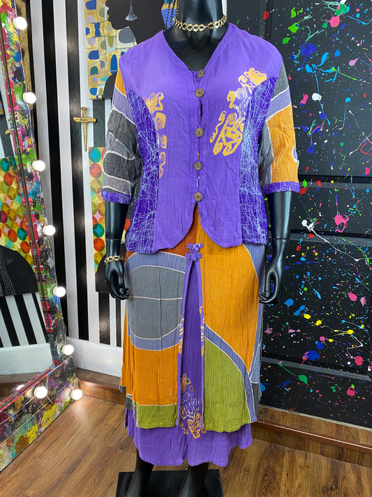 Vintage 2 piece Skirt Set