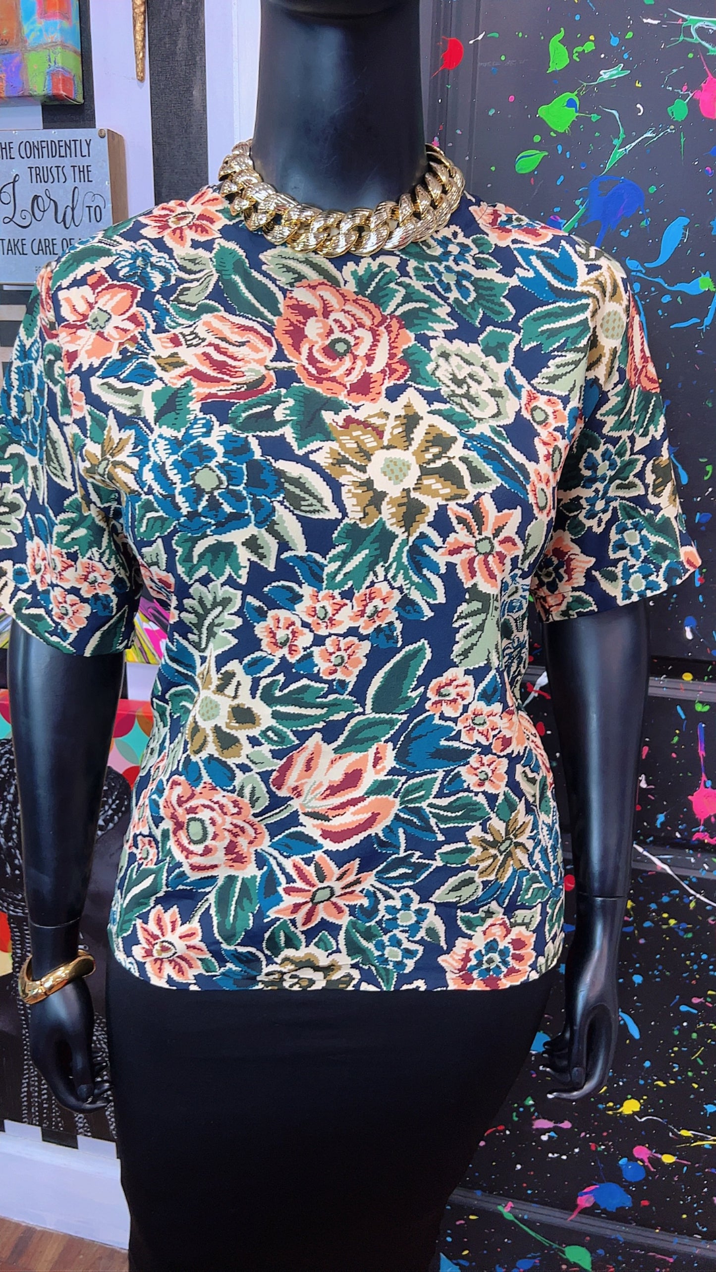 Vintage Polyester Blouse (16)