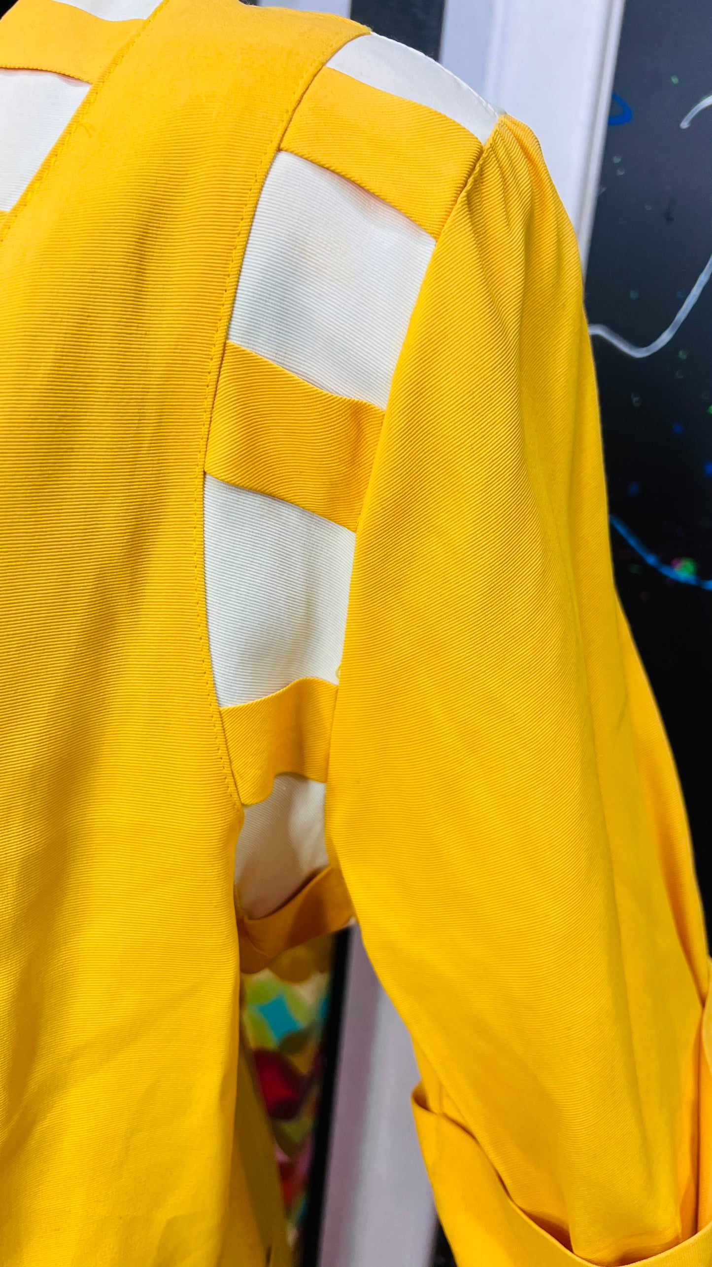 Vintage Yellow & White Skirt Suit (12/14)