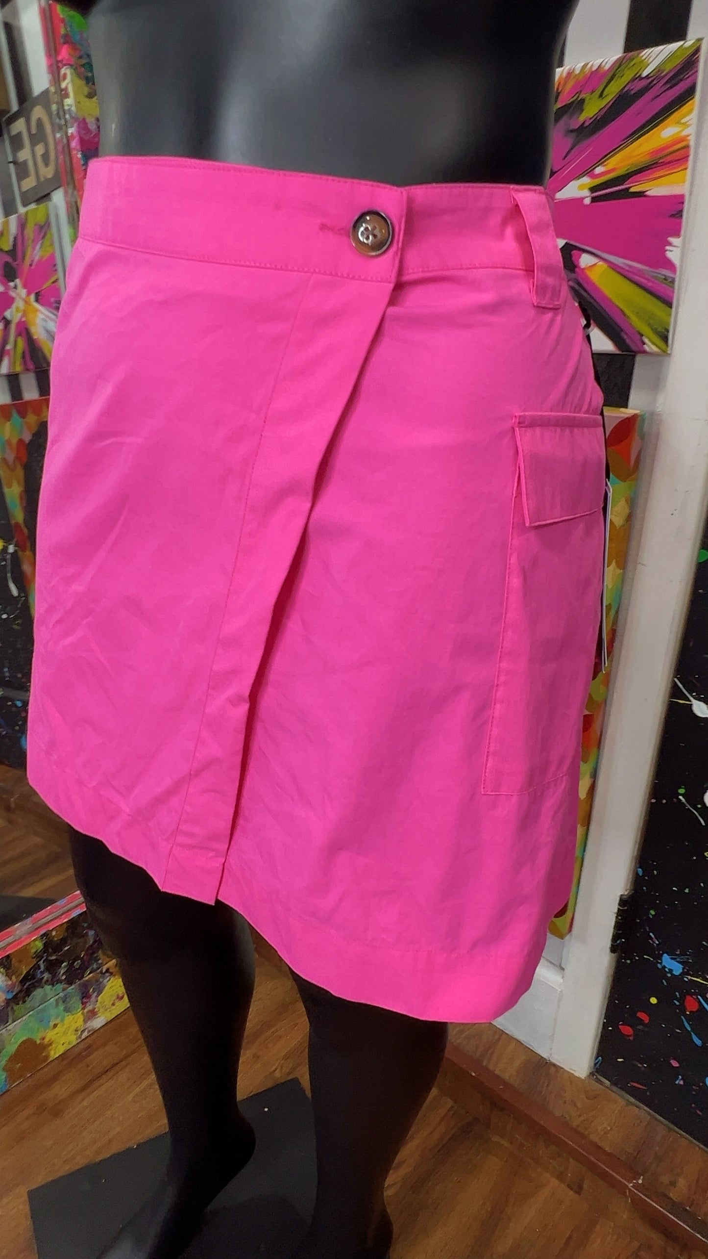 Pink Cargo Skirt (24)