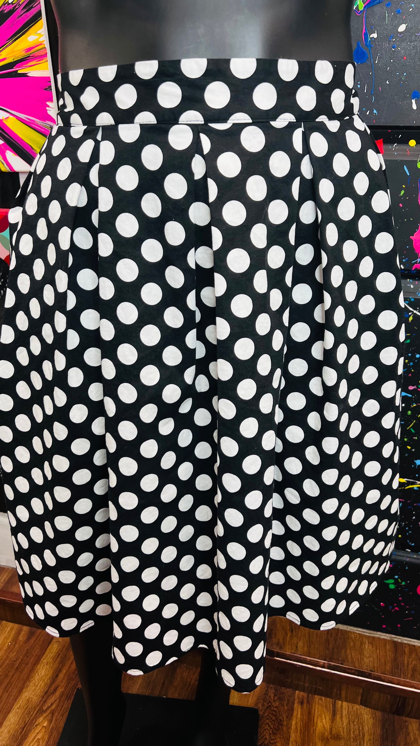 Polka dot Black & White Skirt (20)