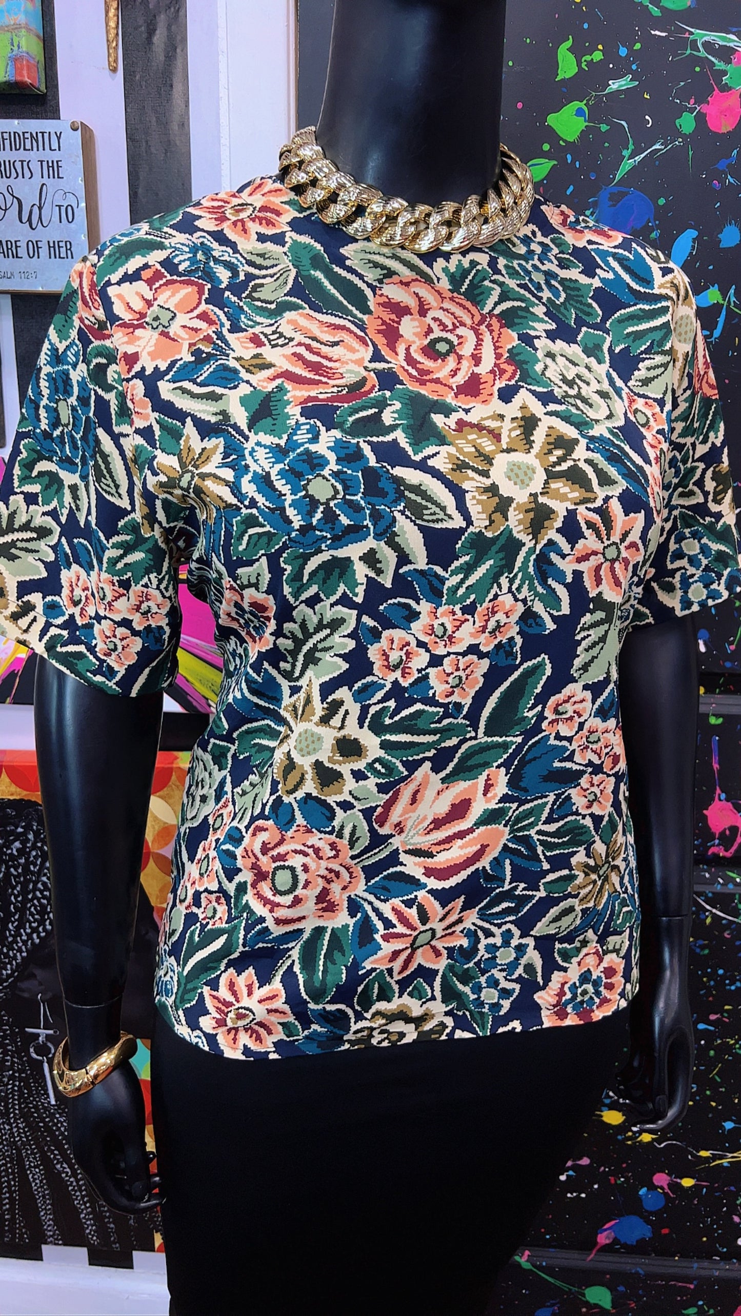 Vintage Polyester Blouse (16)