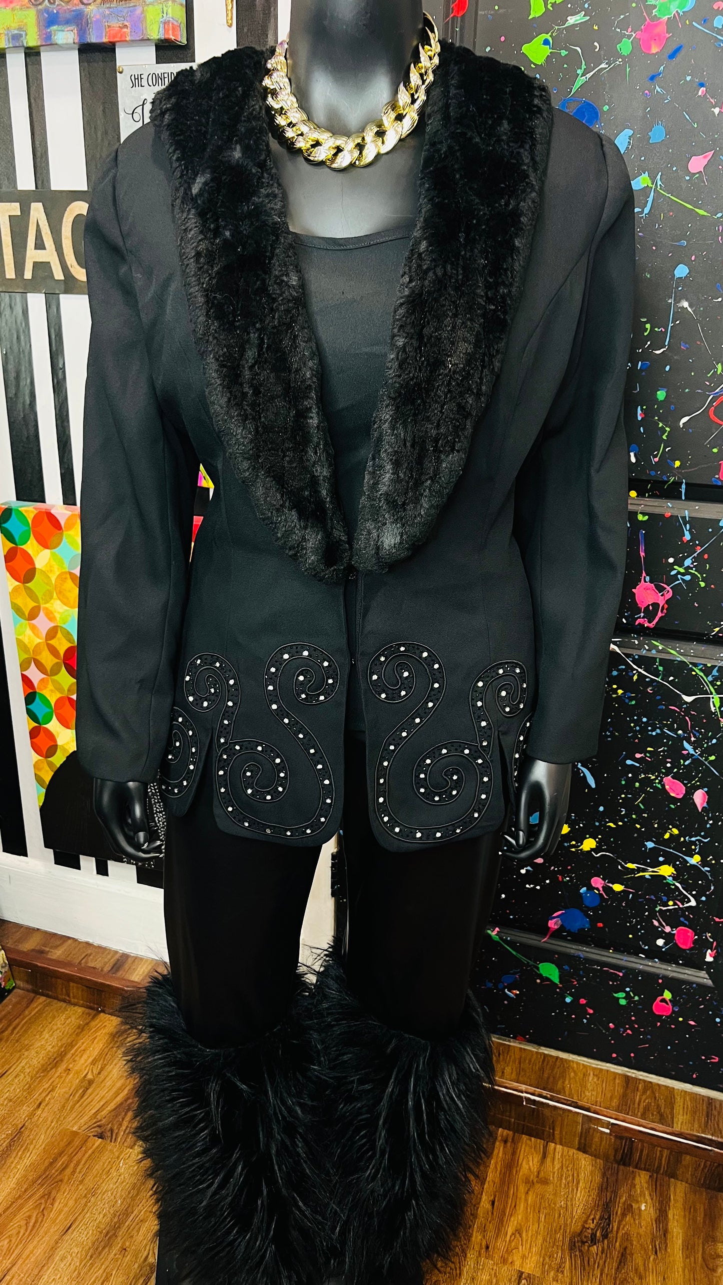 Vintage Unique Statement Blazer (20)