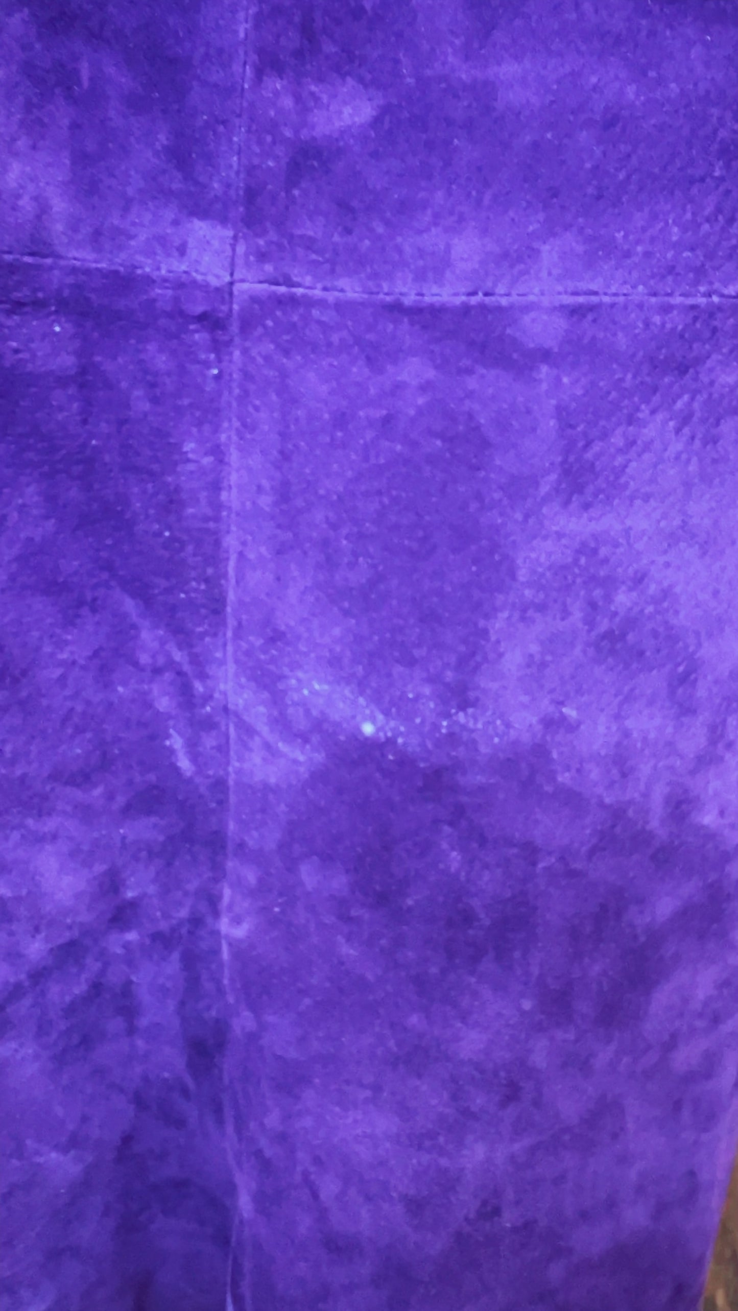 Vintage Purple Genuine Suede Leather Skirt (18W)
