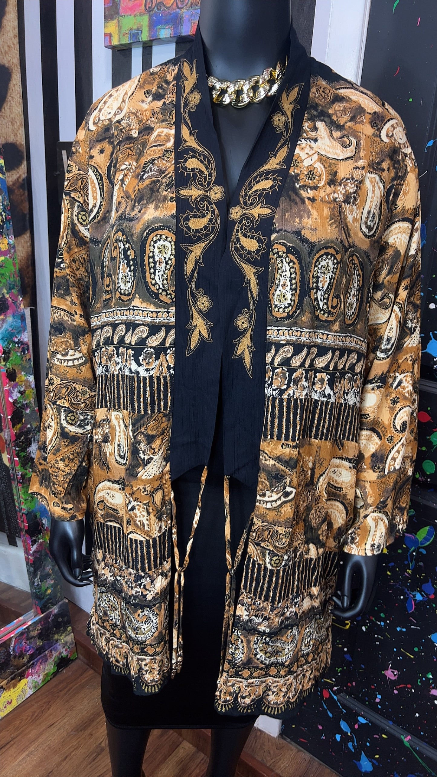 Vintage Rayon Carole Little Duster (24)