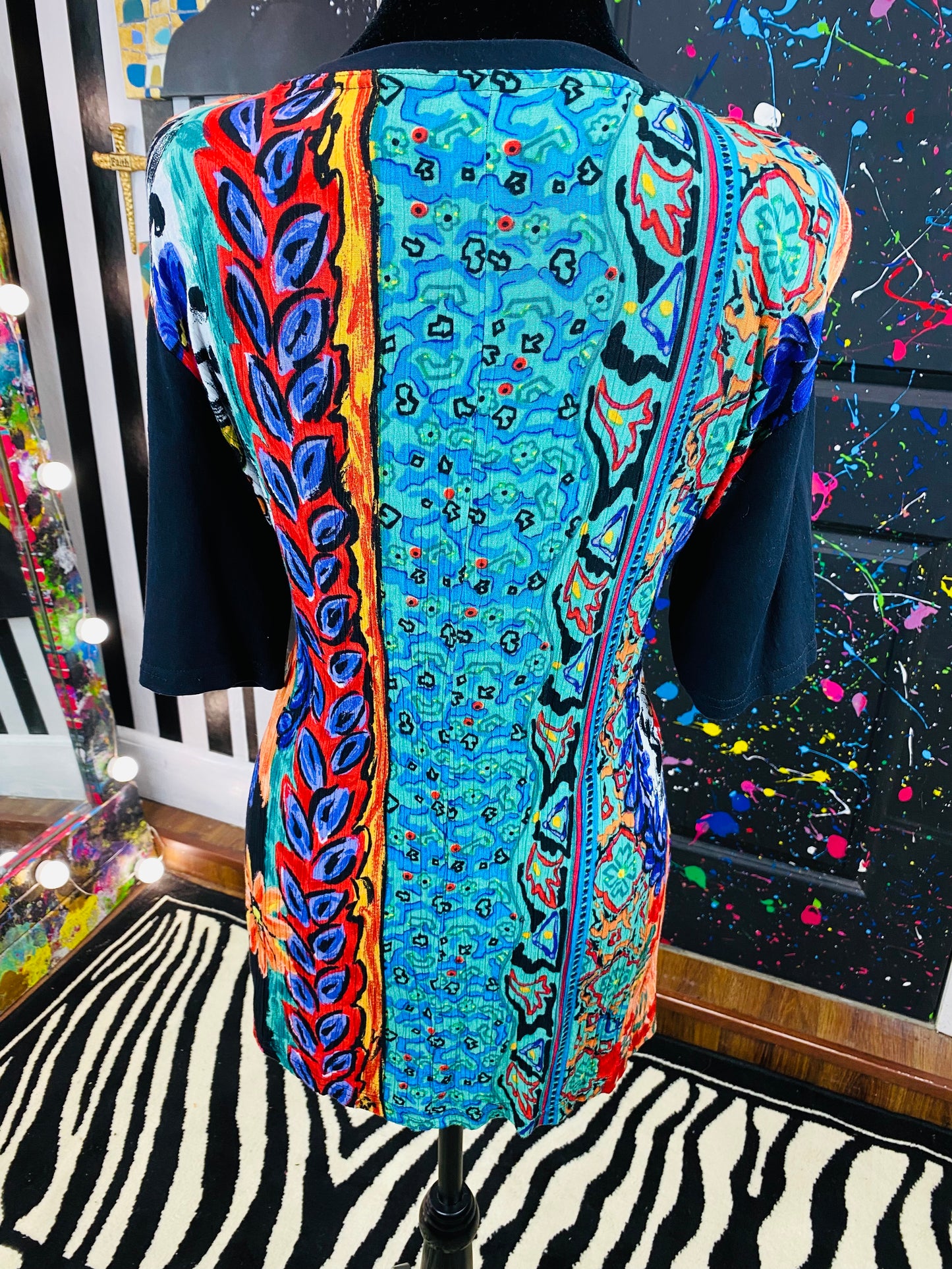 Vintage Carole Little Short Sleeve Blouse