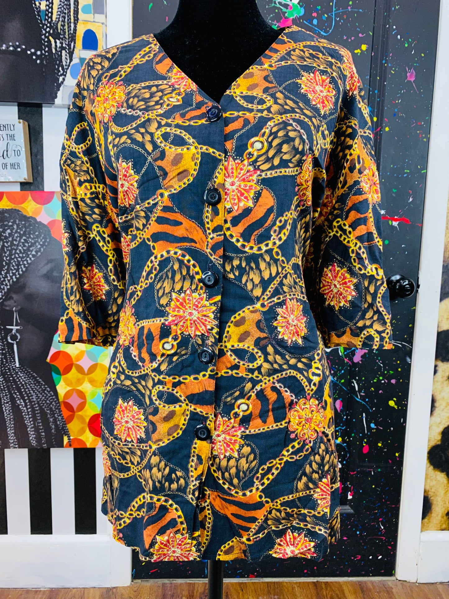 Vintage Short Sleeve Blouse