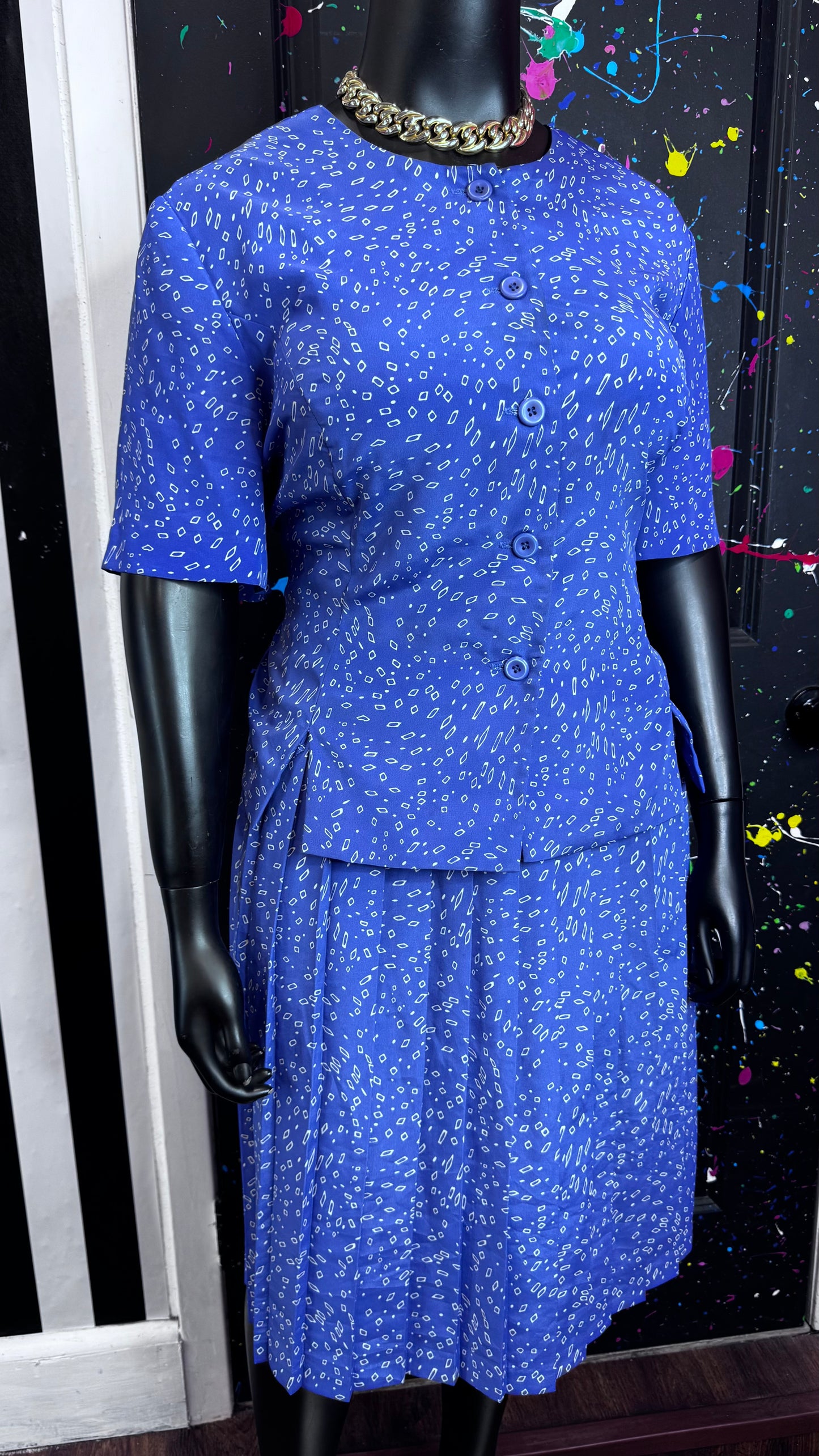 Vintage Leslie Fay Skirt Set (24WP)