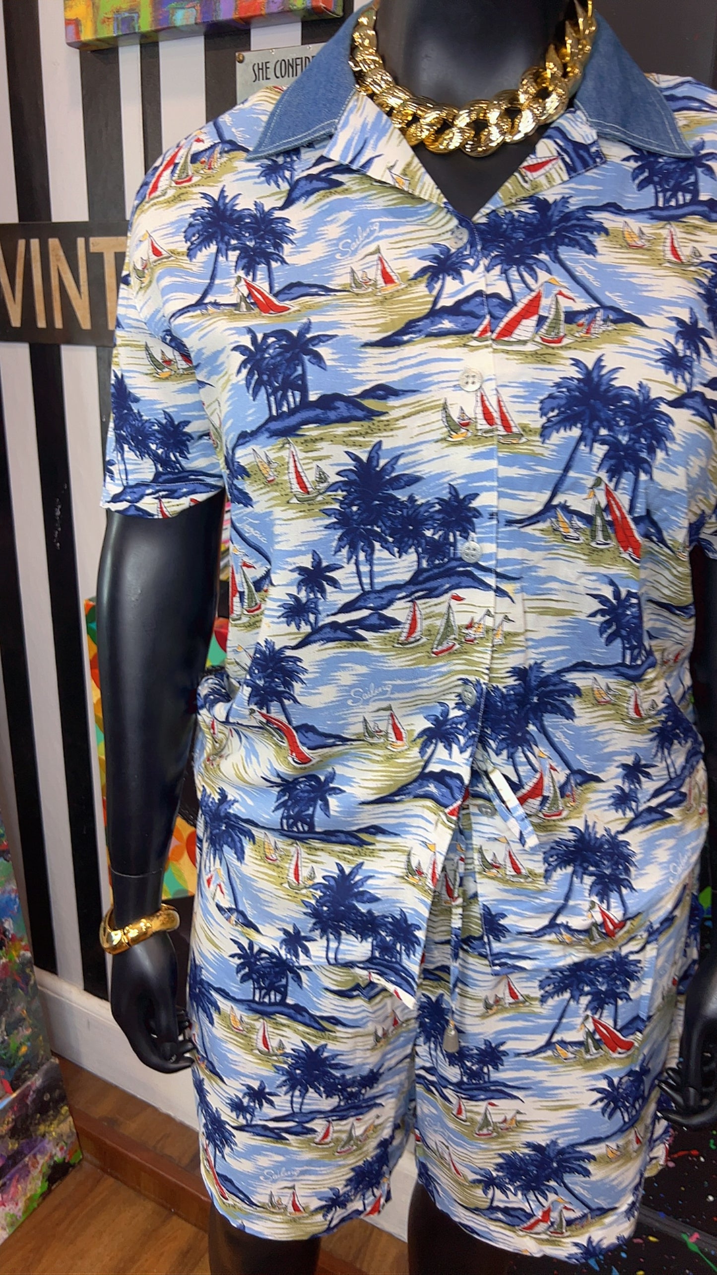 Vintage Tropical Shorts Set (16)