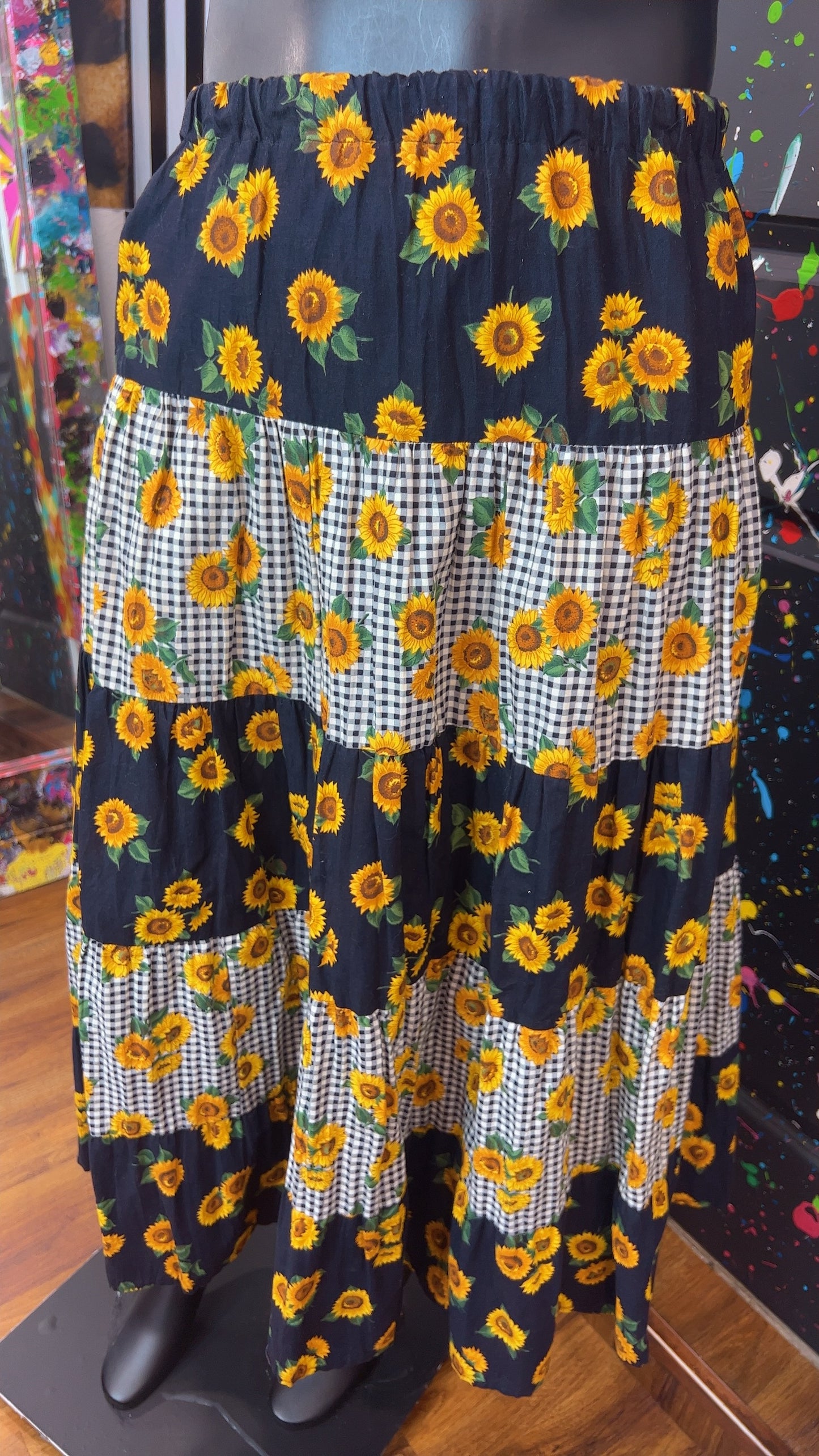 Vintage Sun Flower Skirt (20)