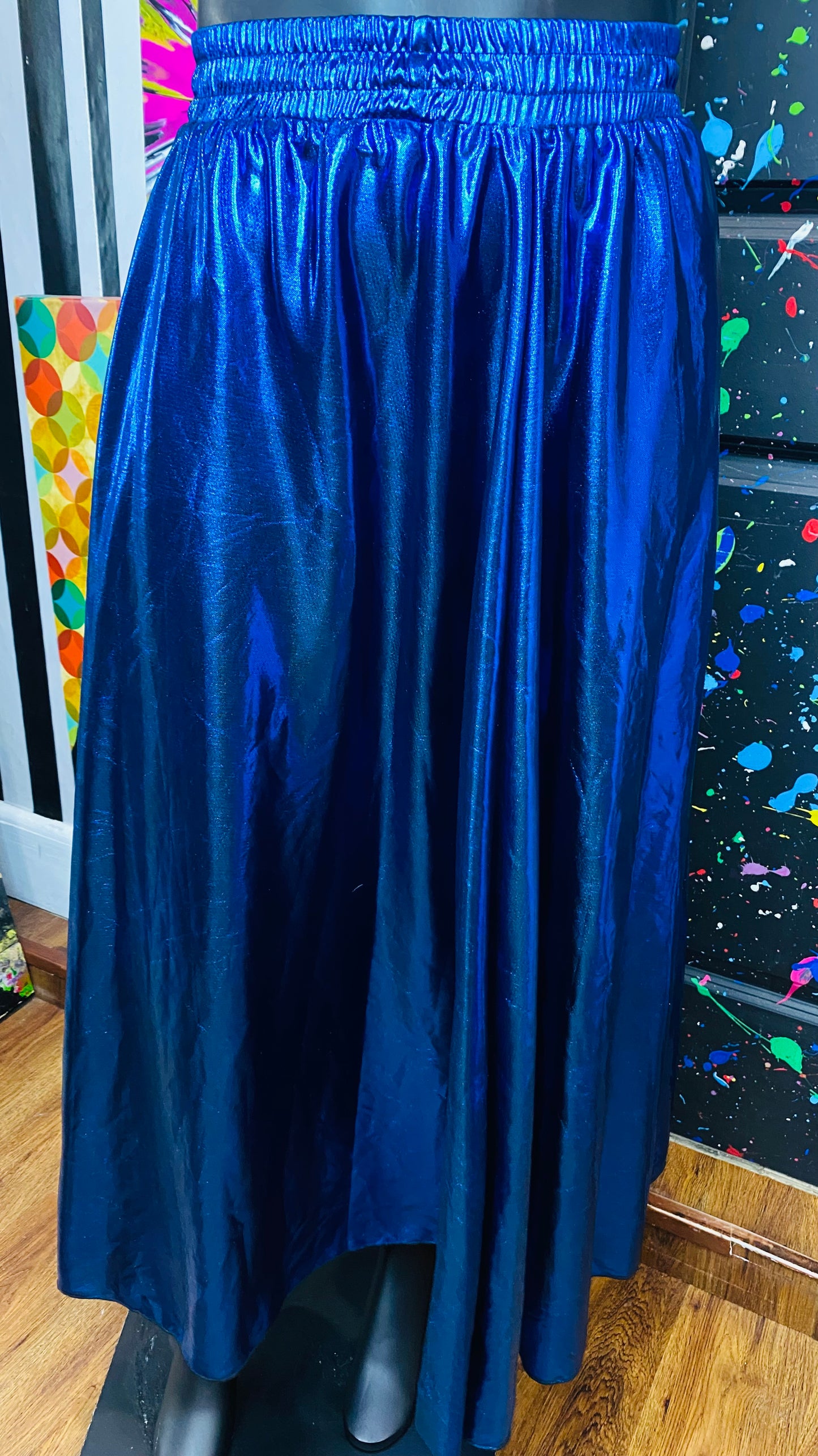 Vintage Blue Shimmer Skirt (20)