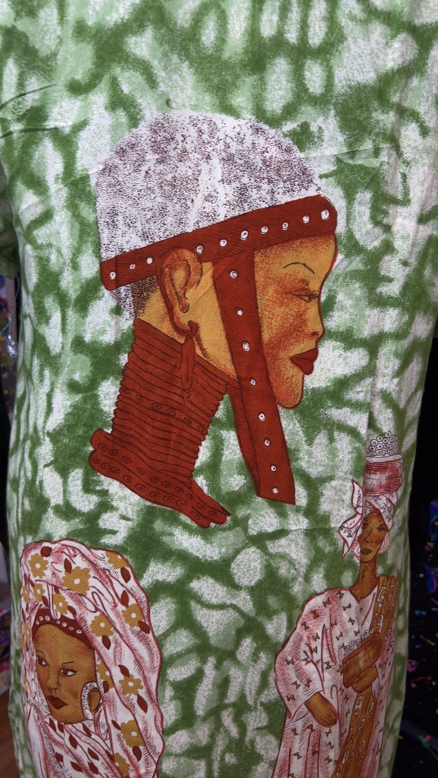 Vintage Traditional African Sequin Layered Dress- Deadstock New w/ Tags (16/18)