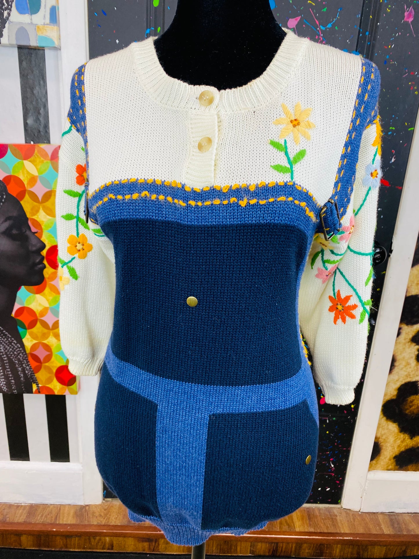 Vintage Carducci 3/4 Sleeve Sweater