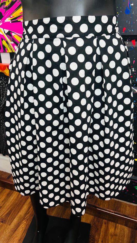 Polka dot Black & White Skirt (20)
