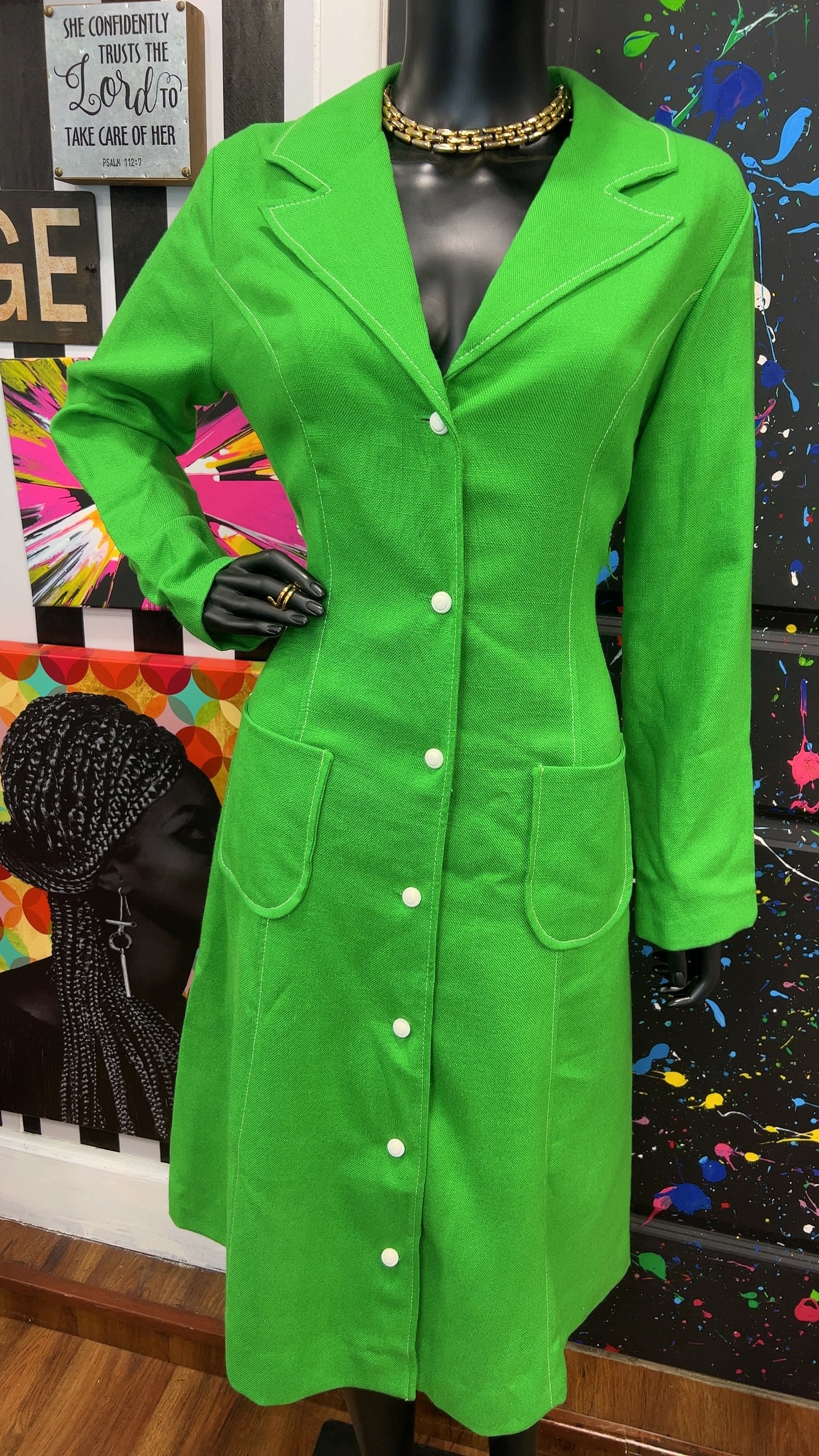 Vintage 70’s Lillian Russell Dress (16) Fits like a modern size 12
