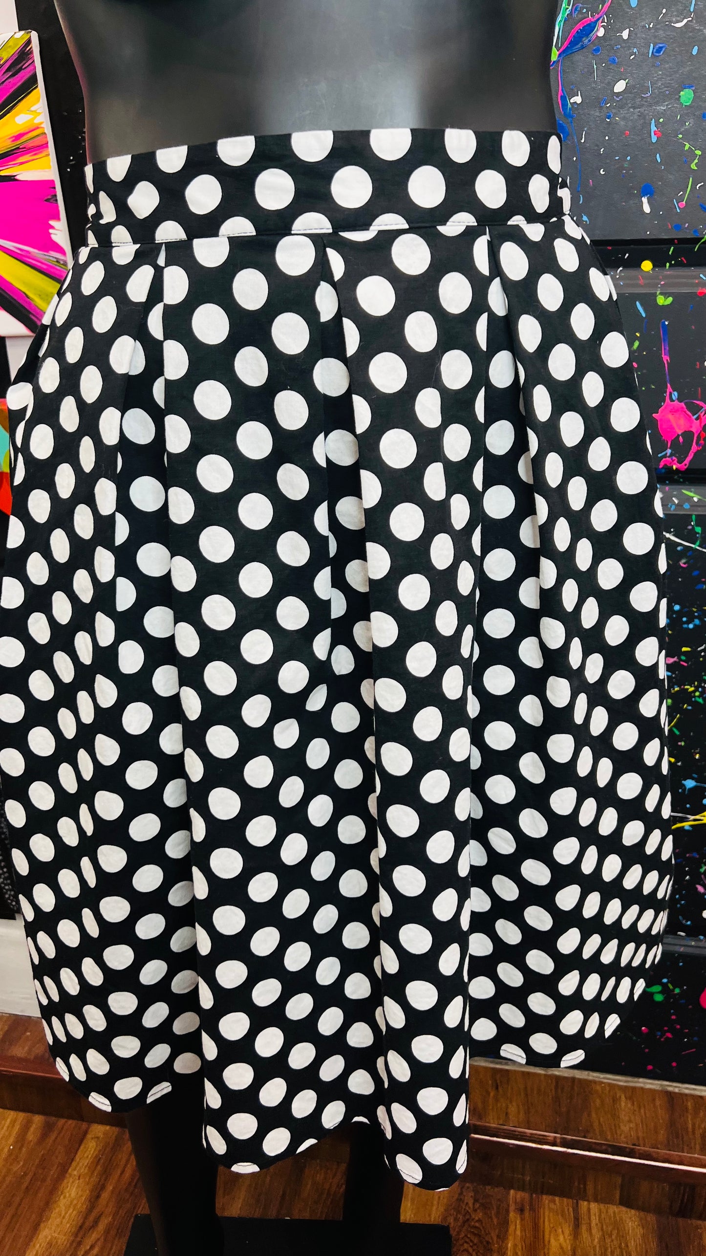 Polka dot Black & White Skirt (20)