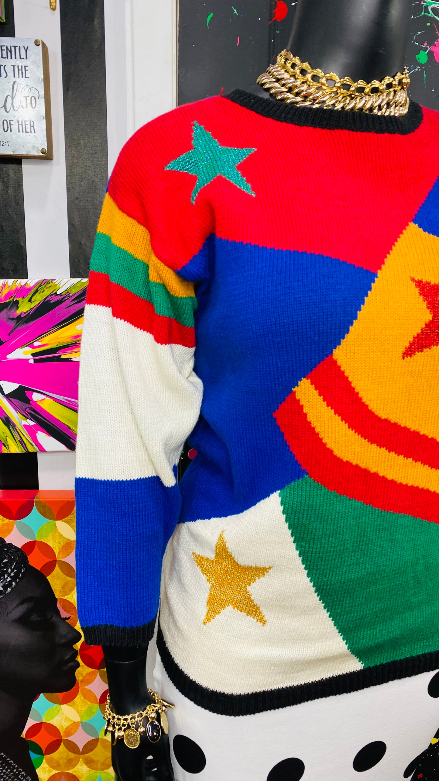 Vintage Carole Little Knit Sweater (14/16)