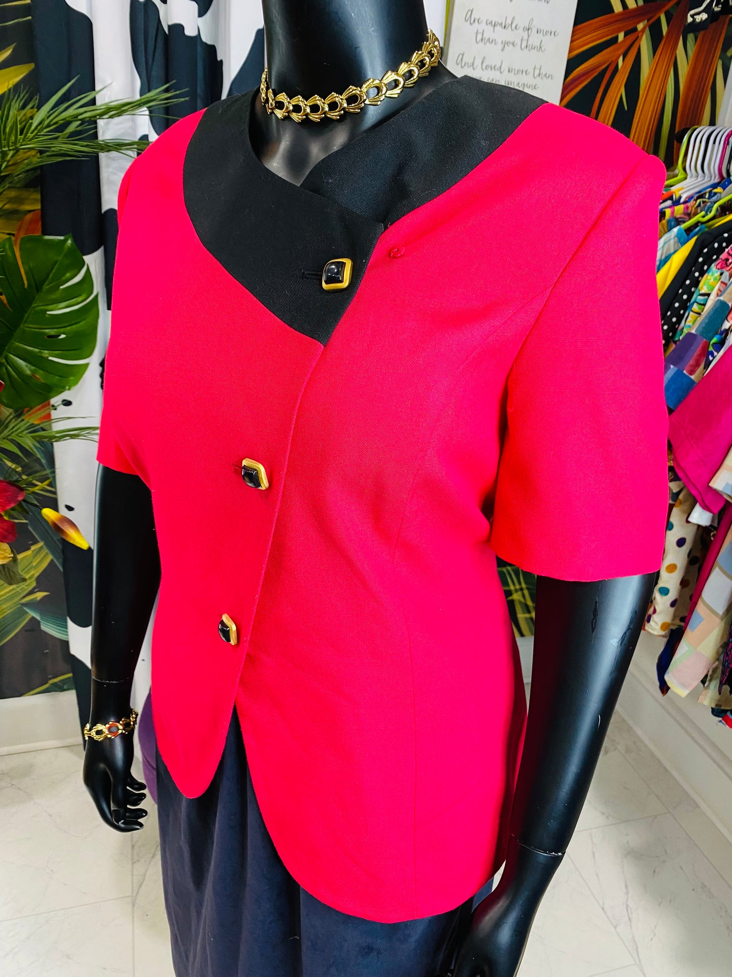 Vintage Short Sleeve Blazer