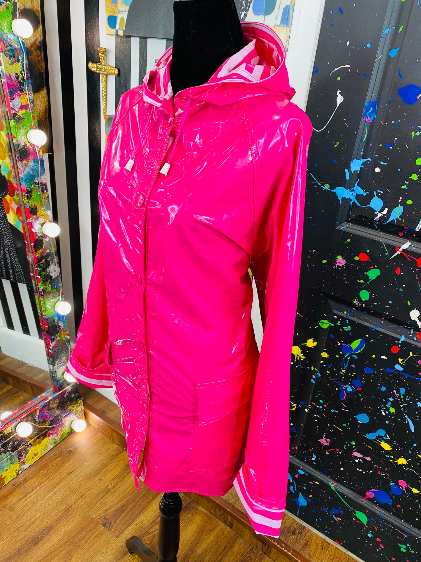 Vintage Reversible Rain Coat