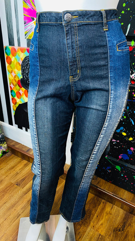 Vintage Black & Blue Y2k Jeans (22)
