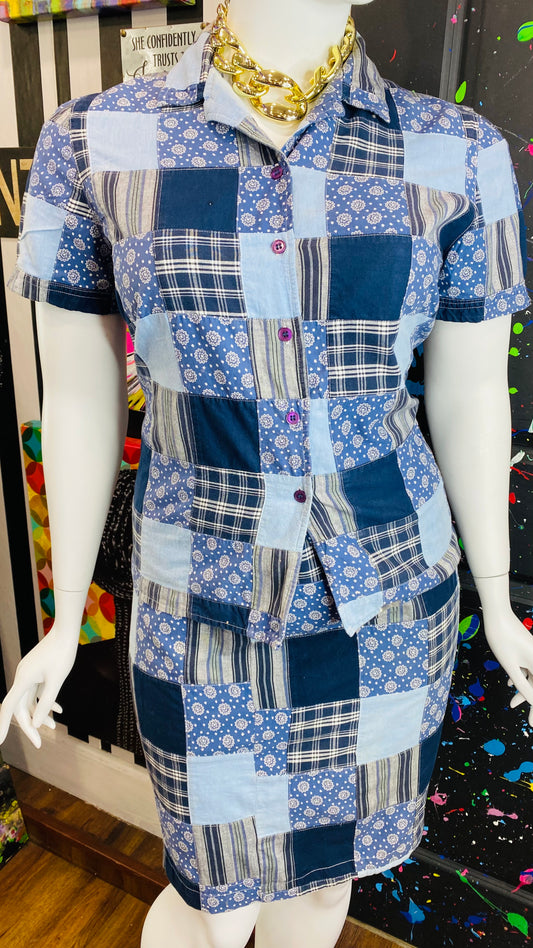 Vintage Patchwork Skirt Set (16)