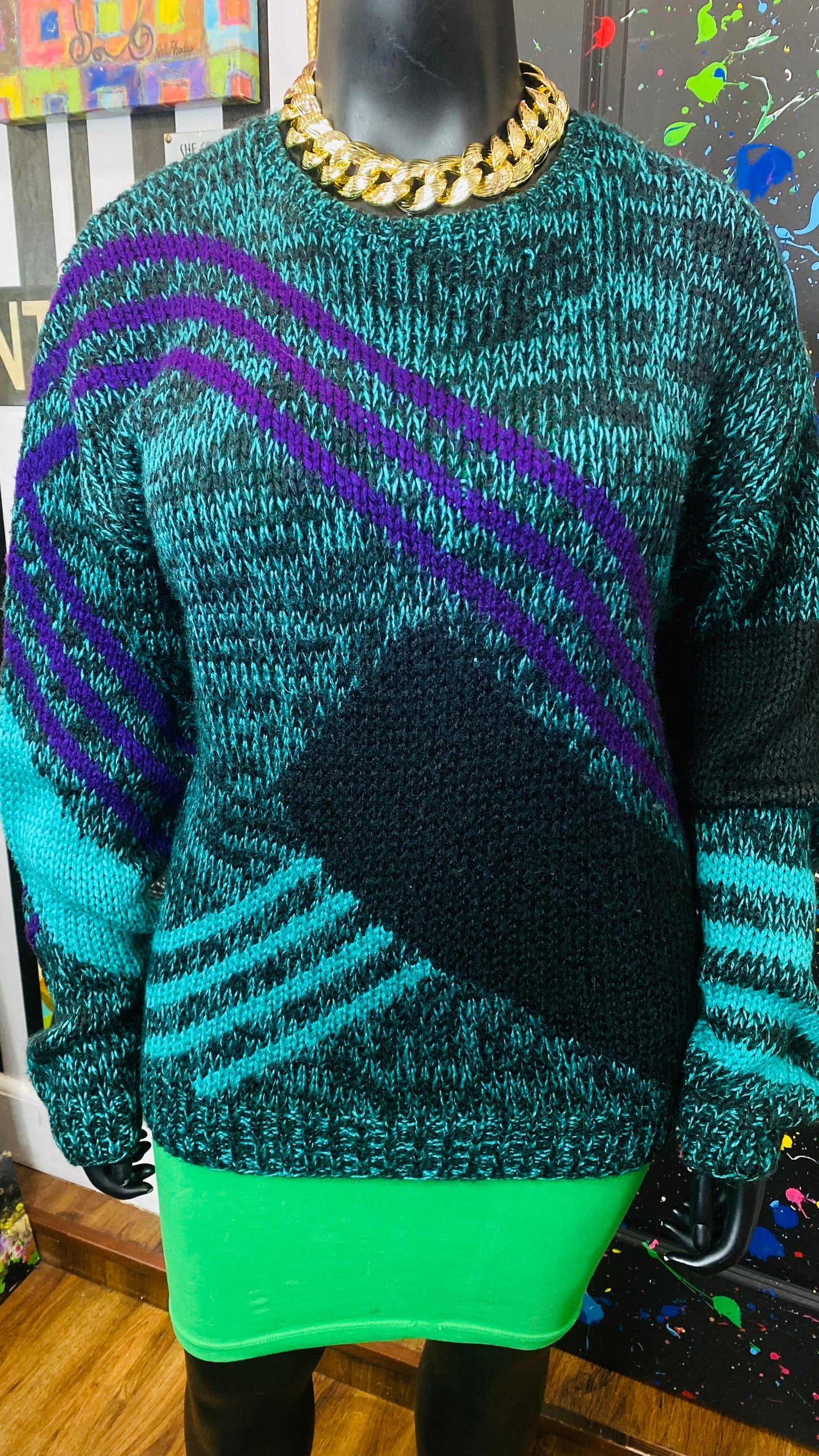 Vintage Knit Chunky Sweater (18/20)