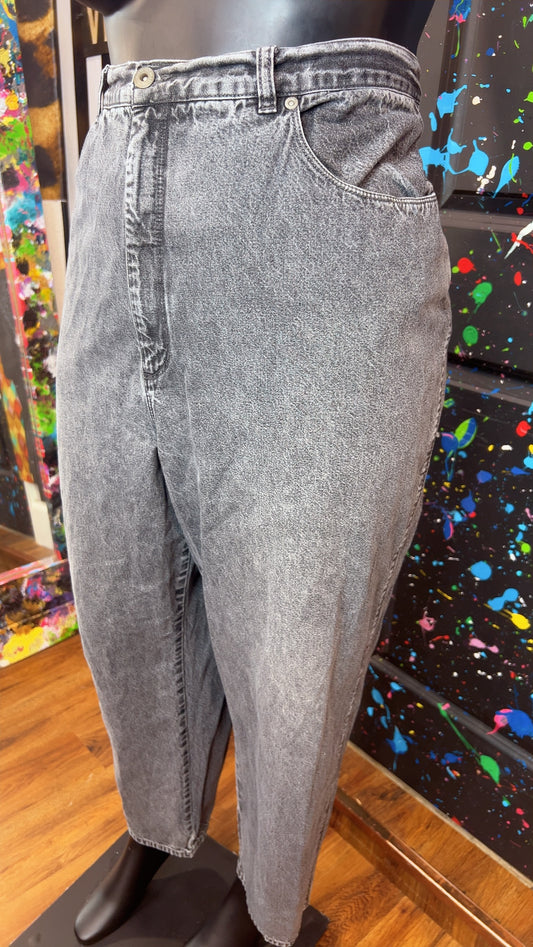Vintage Ashley Grayish Black Mom Jeans (24W)